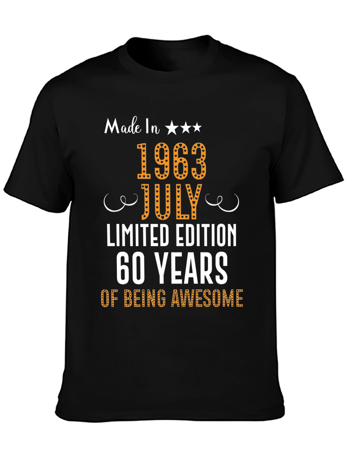 Made in 1963 July T-Shirt - 60 Years Awesome!