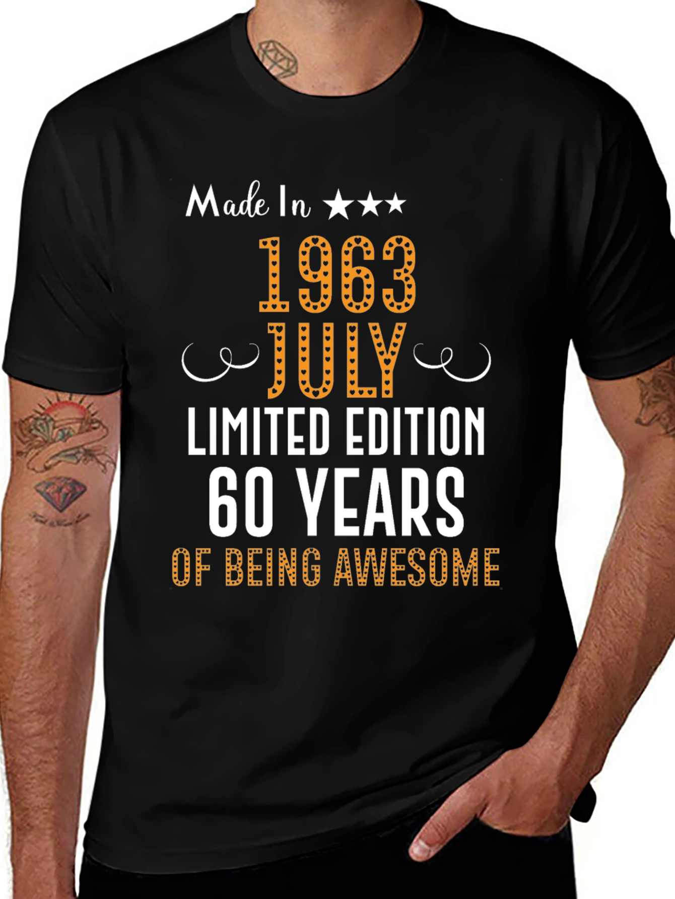 Made in 1963 July T-Shirt - 60 Years Awesome!