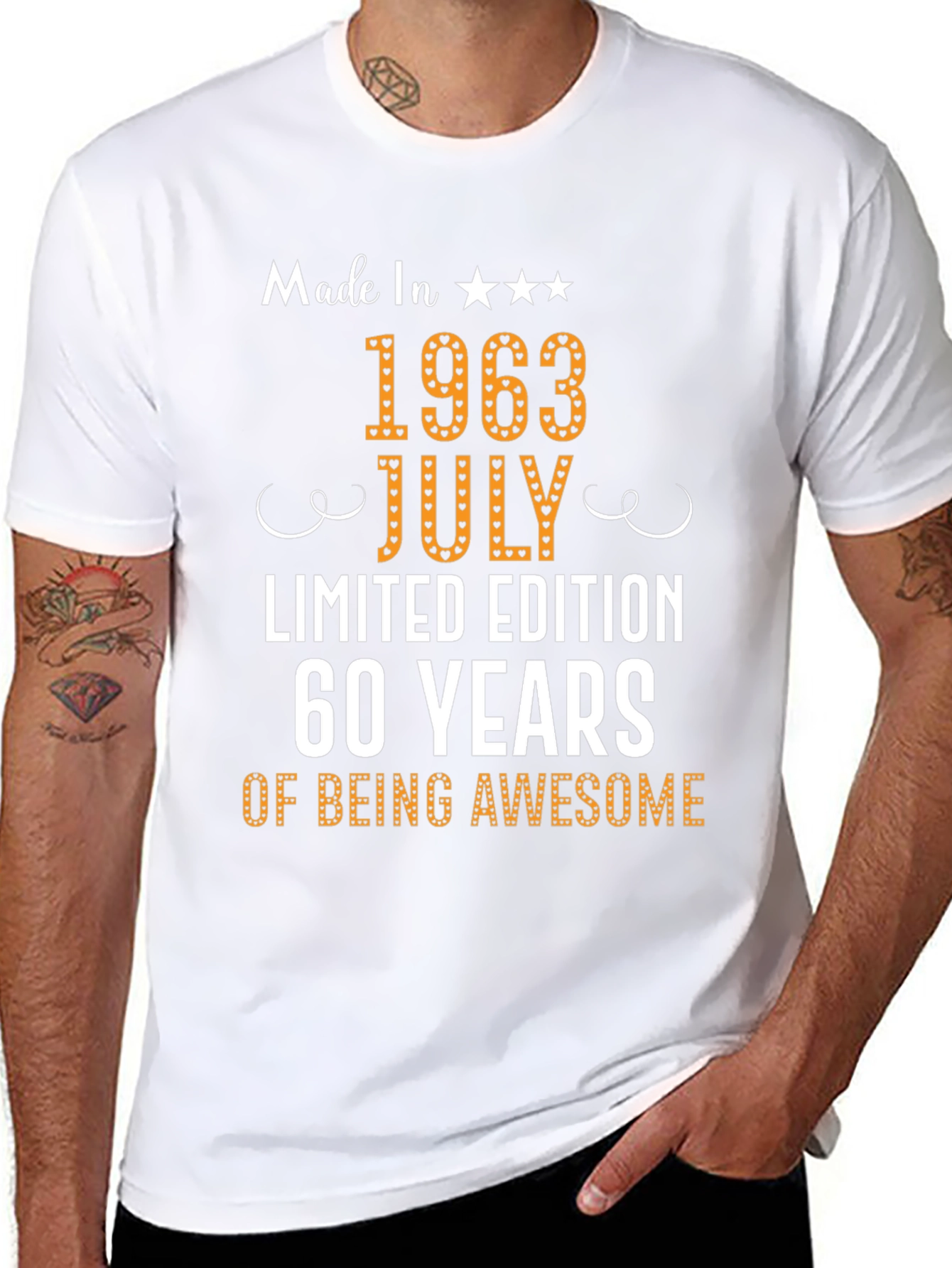 Made in 1963 July T-Shirt - 60 Years Awesome!