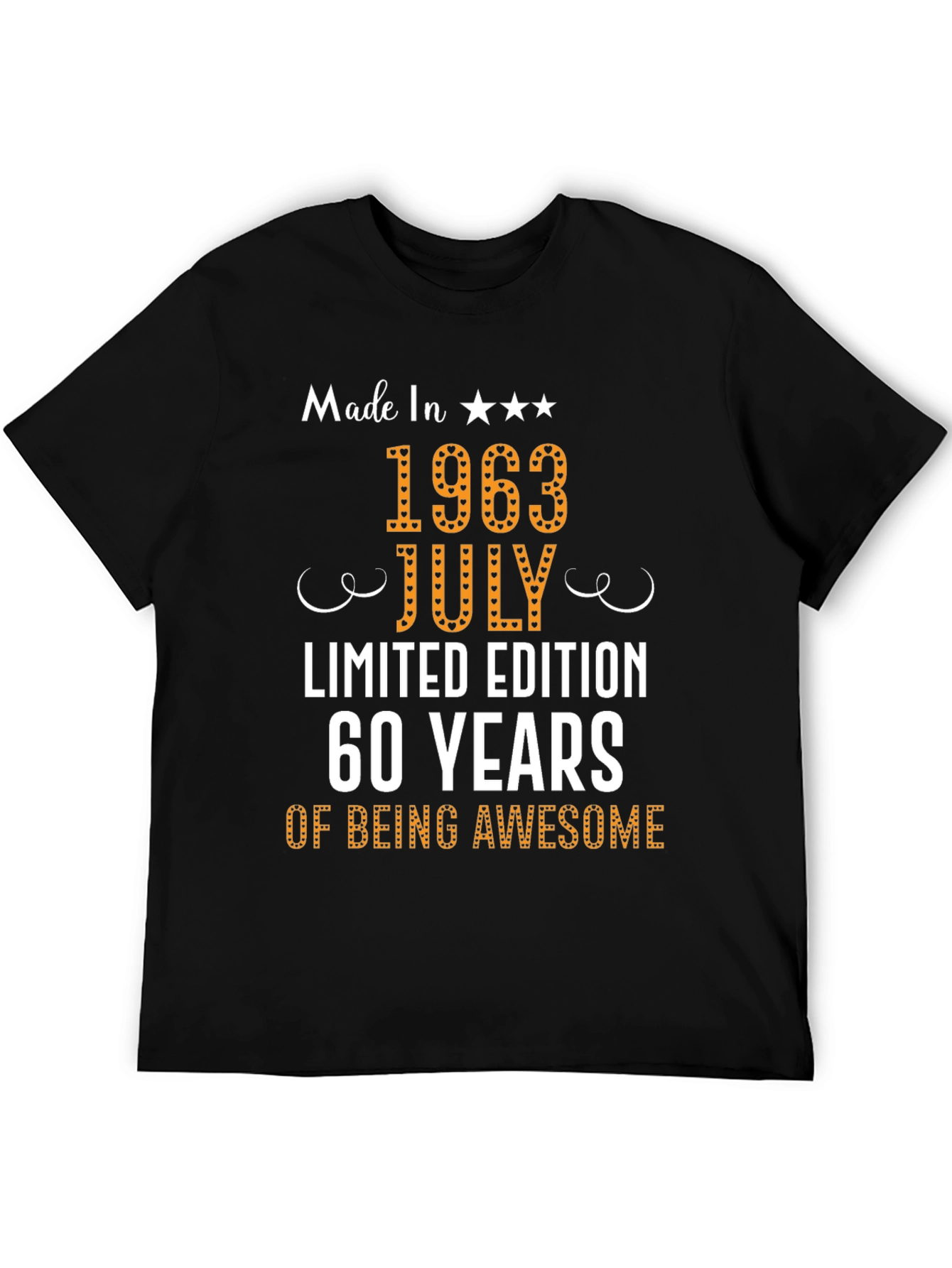 Made in 1963 July T-Shirt - 60 Years Awesome!