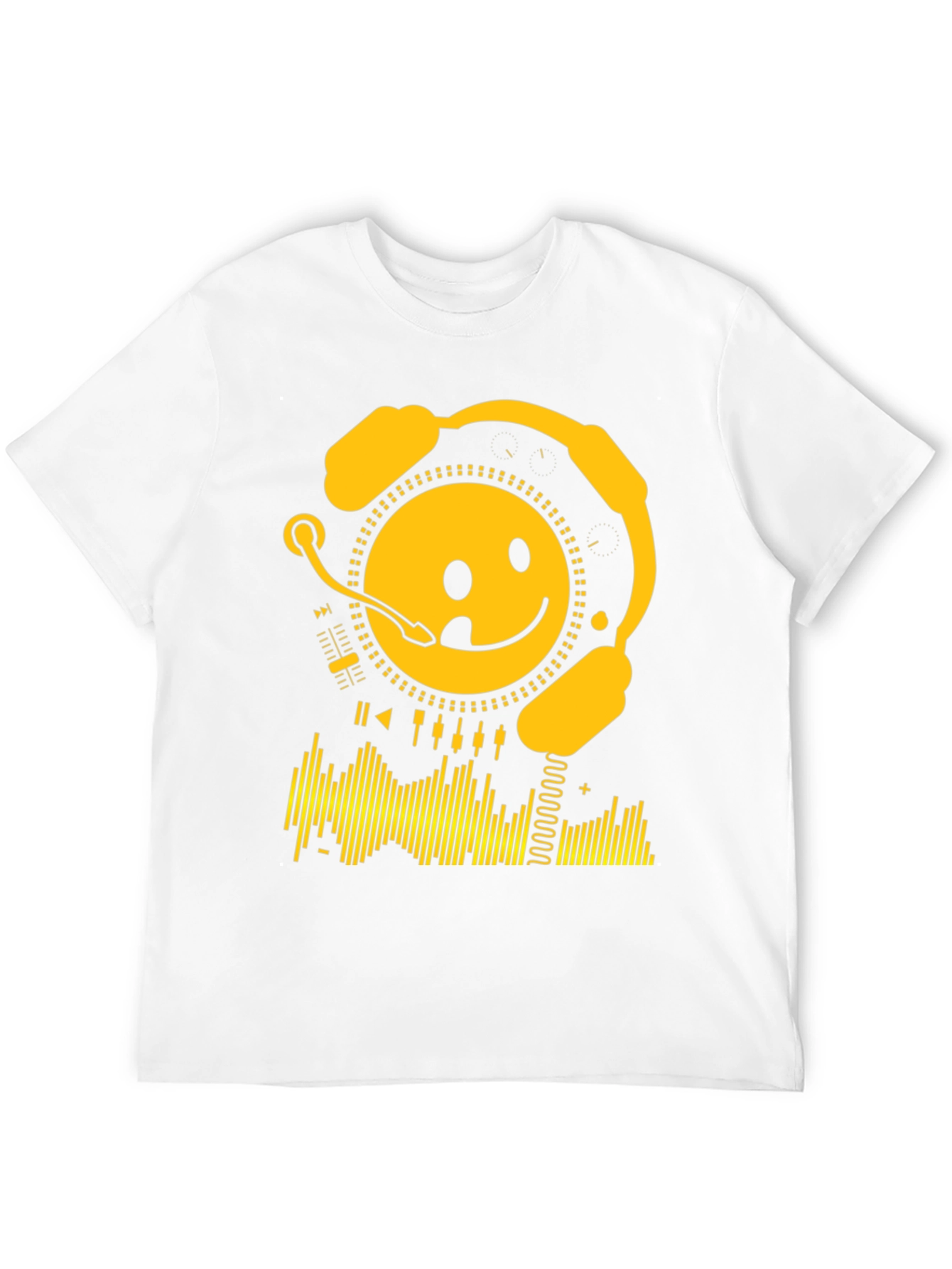 Smiley DJ Black T-Shirt