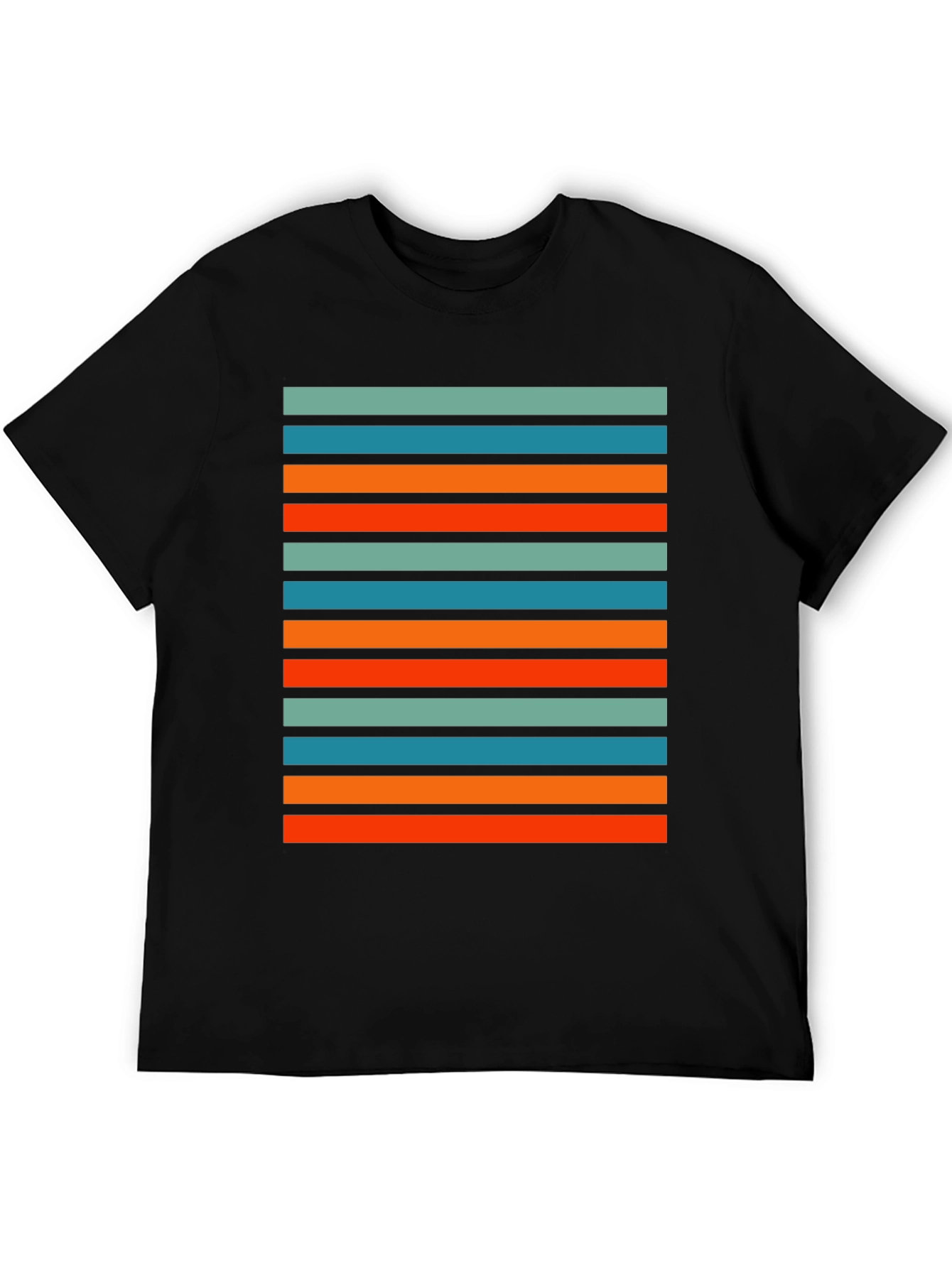 Retro Stripe Graphic T-Shirt