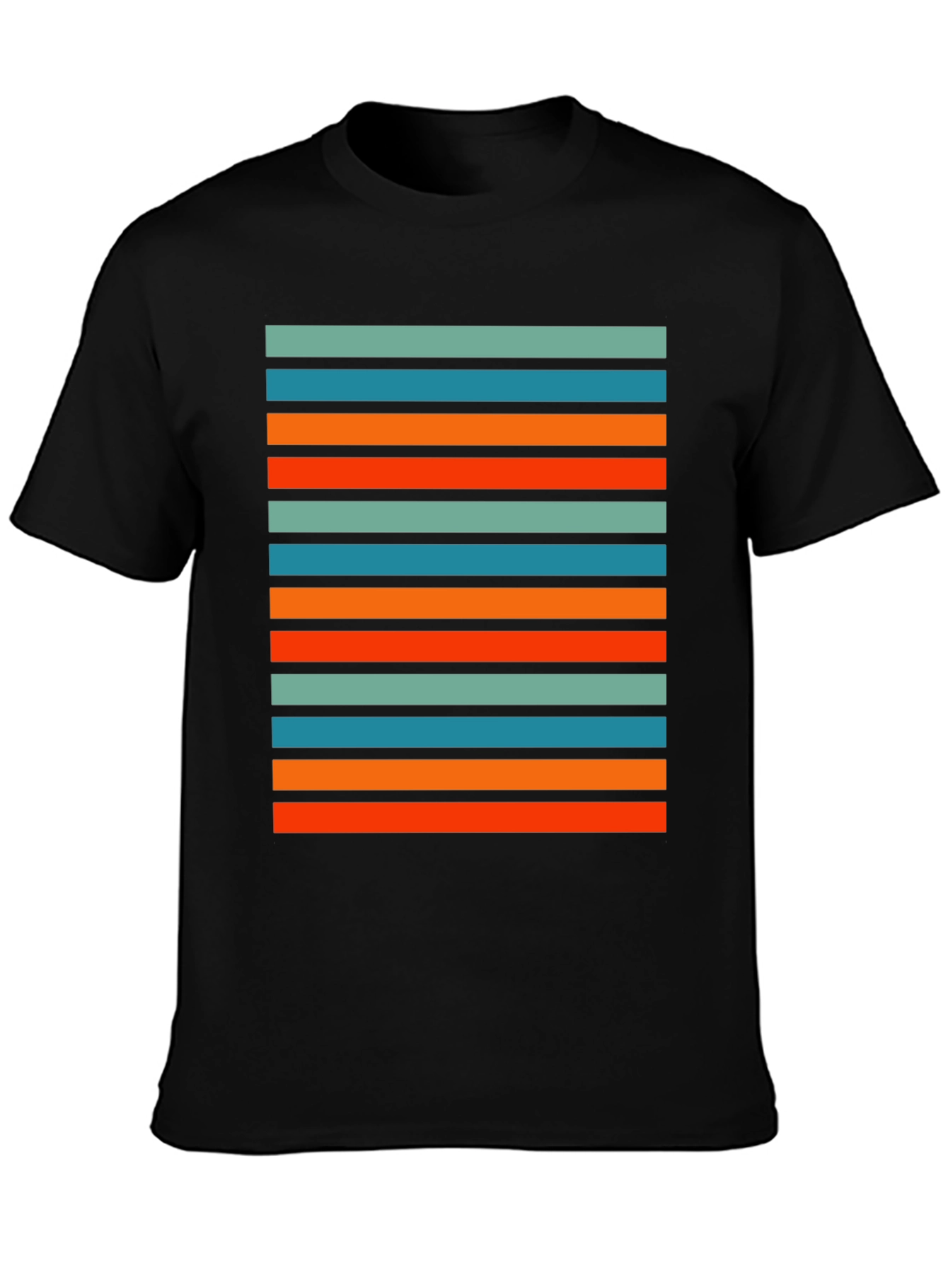 Retro Stripe Graphic T-Shirt