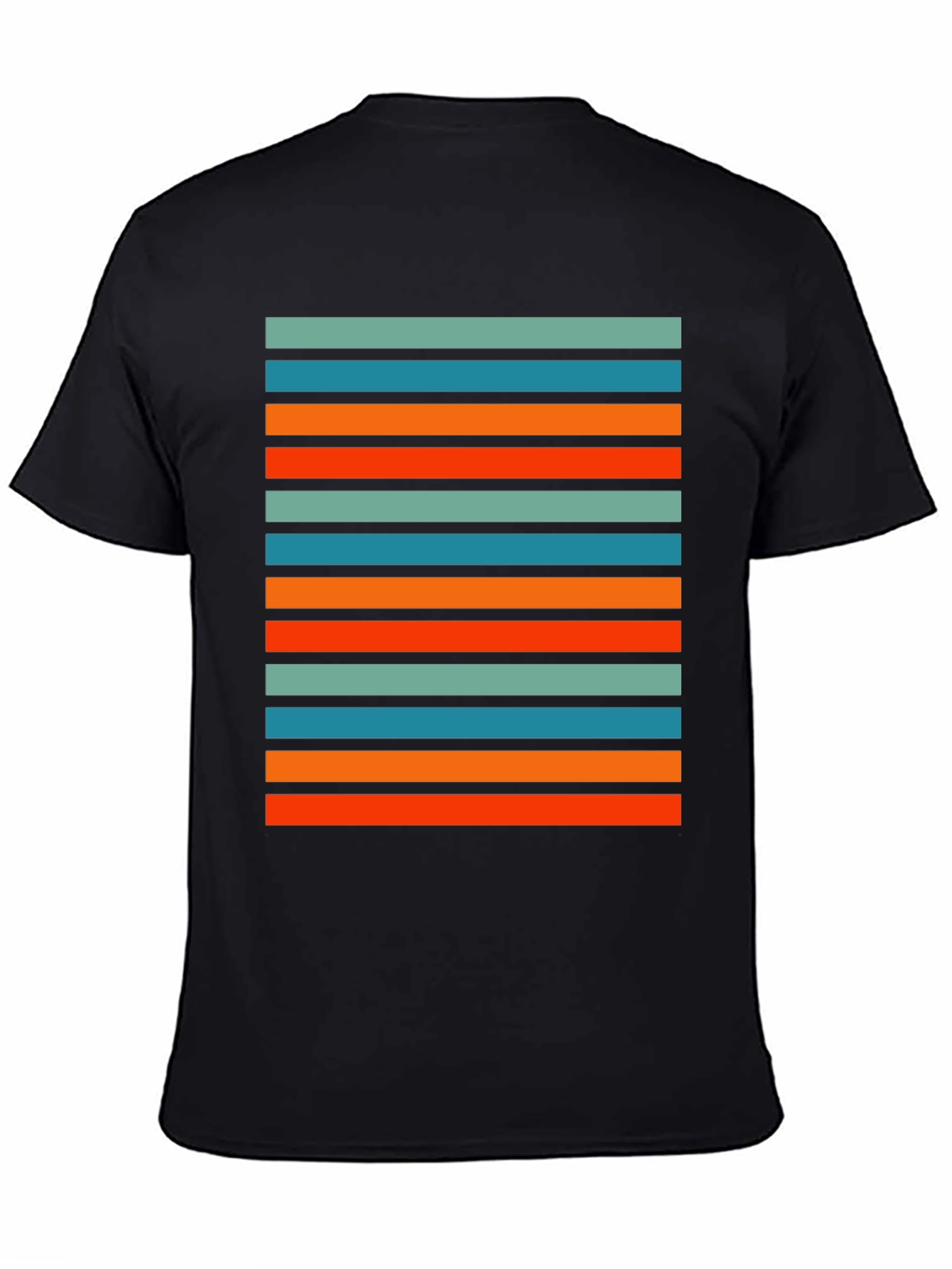 Retro Stripe Graphic T-Shirt
