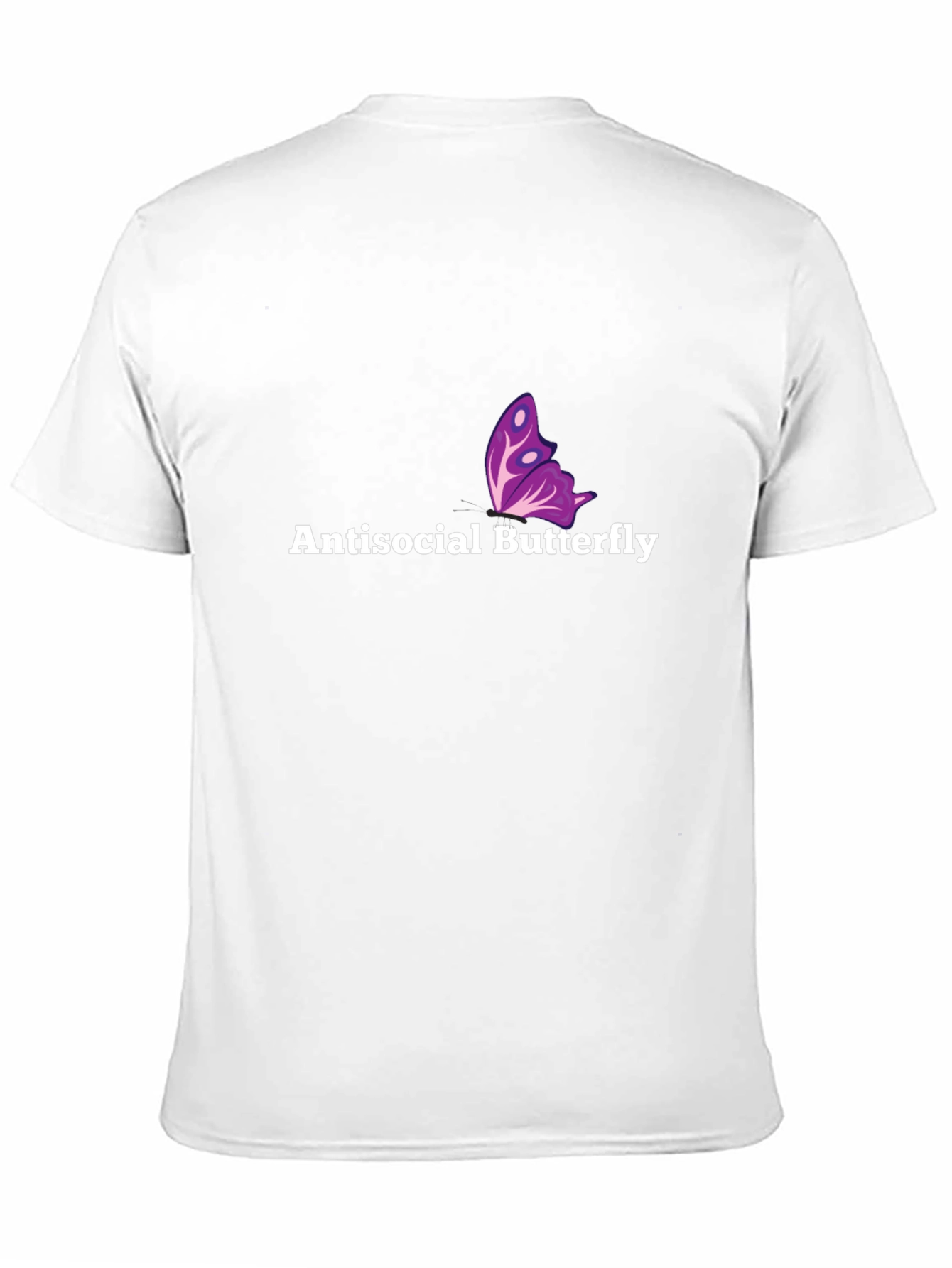 Antisocial Butterfly Graphic Tee - Soft Black Cotton