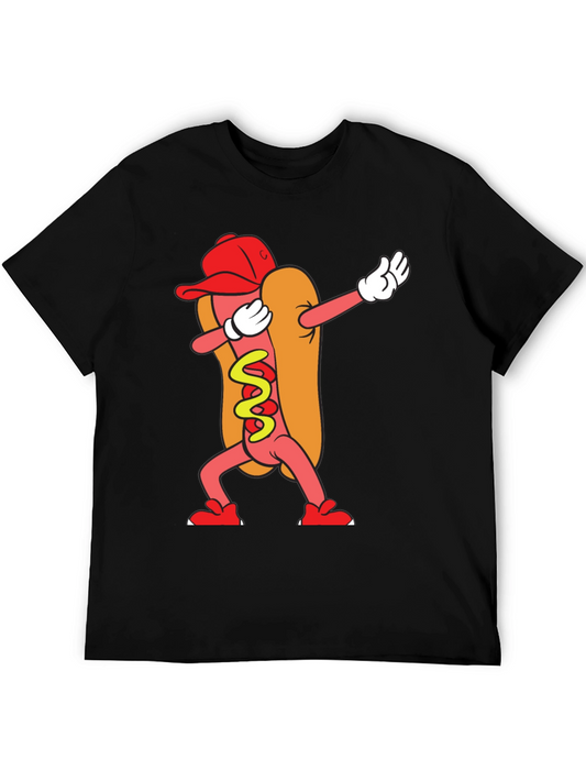 Dabbing Hot Dog Graphic Tee