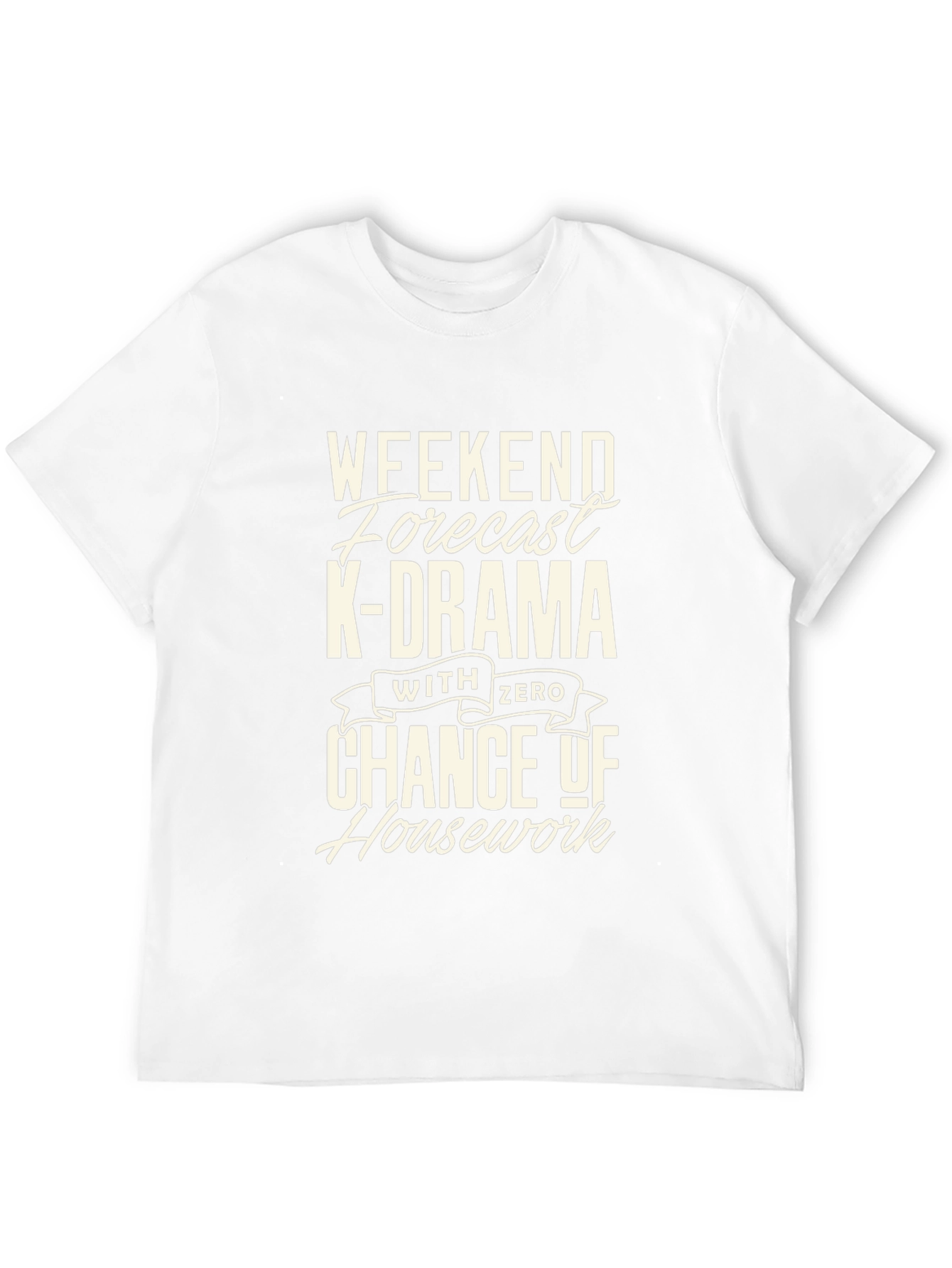 K-Drama Weekend Forecast Black Graphic Tee