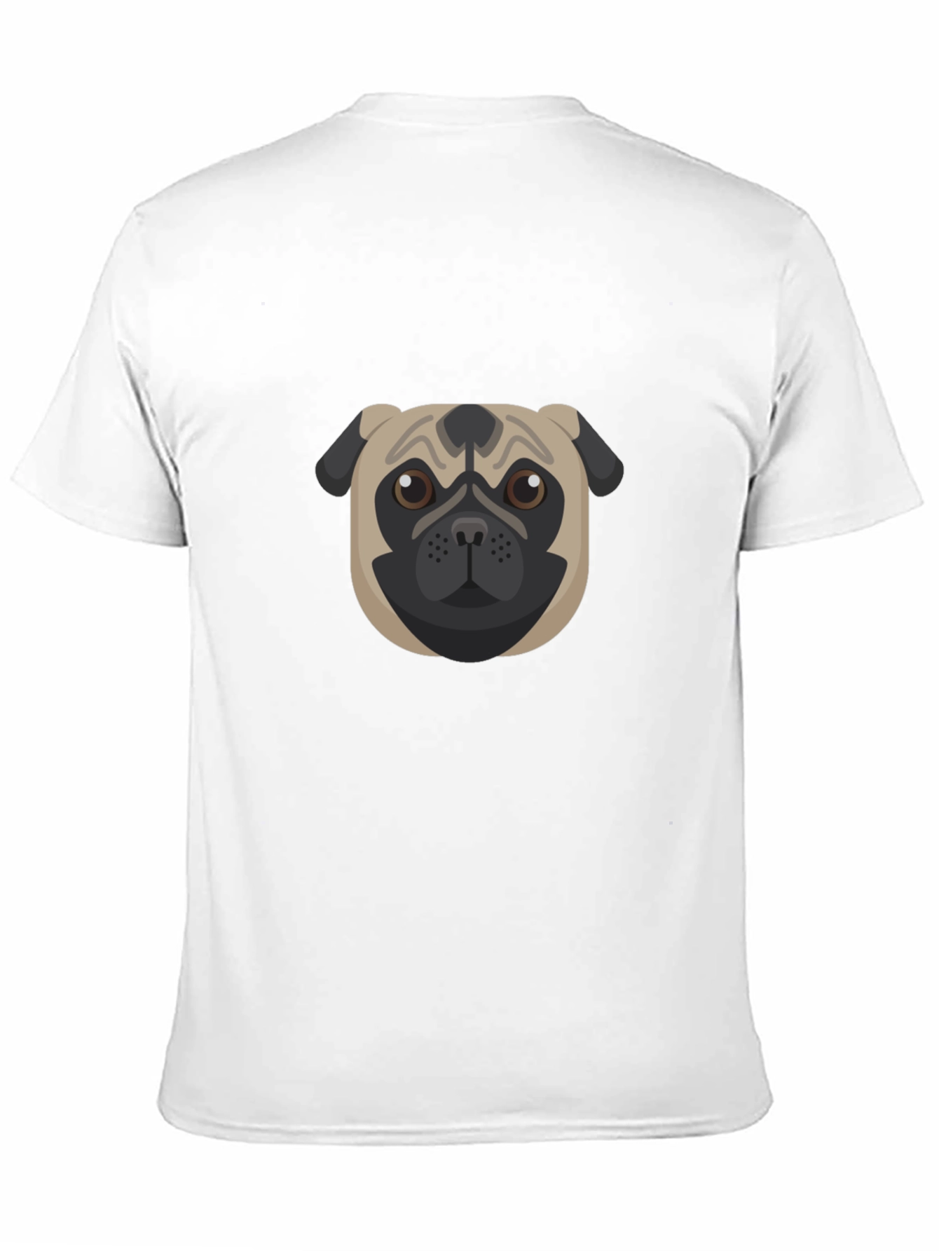 Pug Graphic Black T-Shirt - Mens Casual Tee