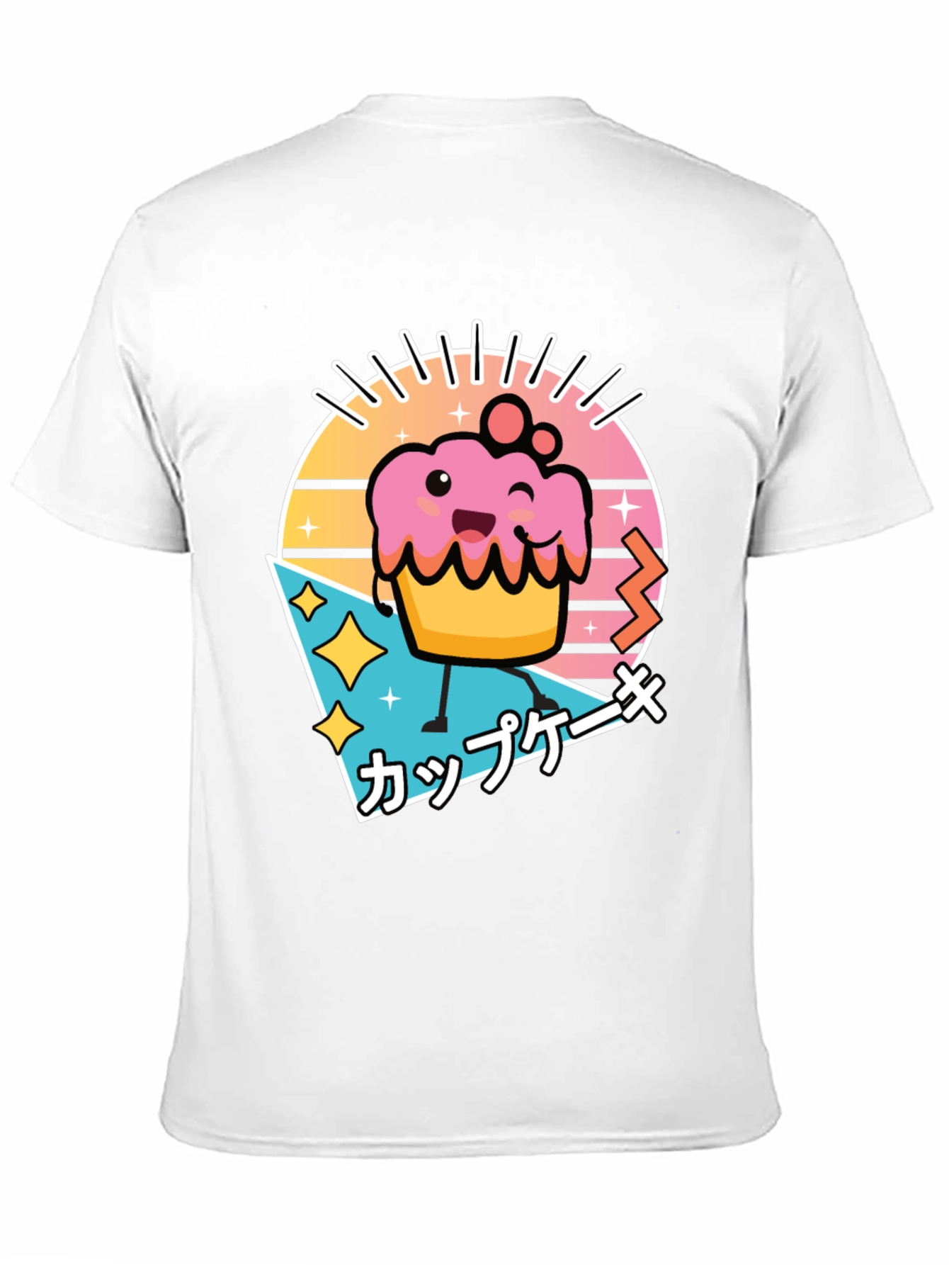 Kawaii Cupcake T-Shirt - Retro Japanese Style