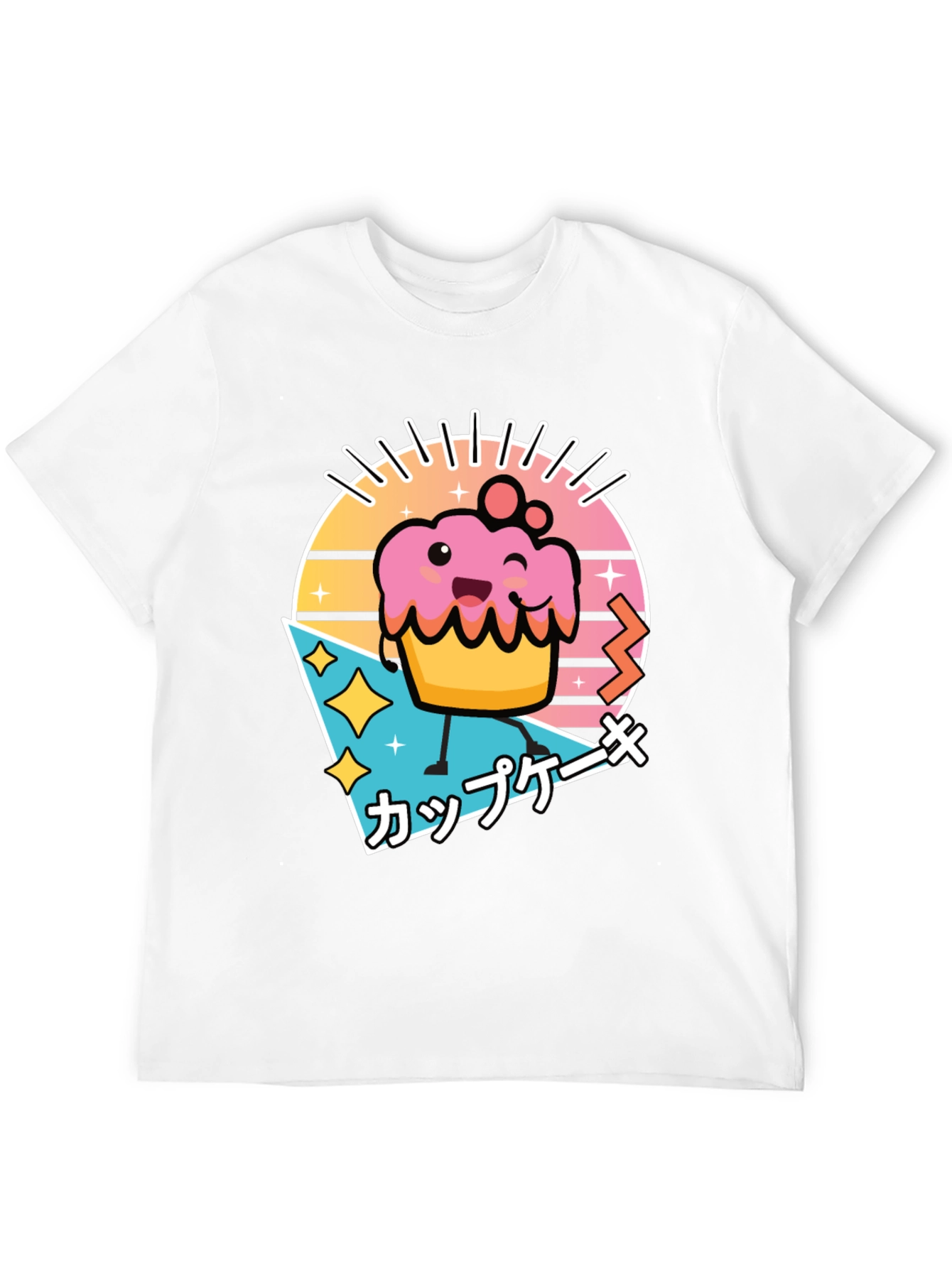 Kawaii Cupcake T-Shirt - Retro Japanese Style