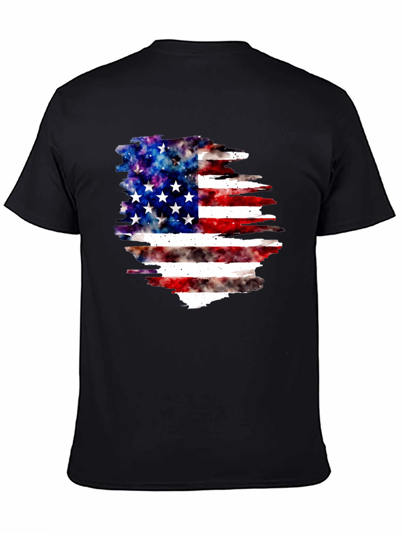 American Flag Galaxy T-Shirt Patriotic USA Tee