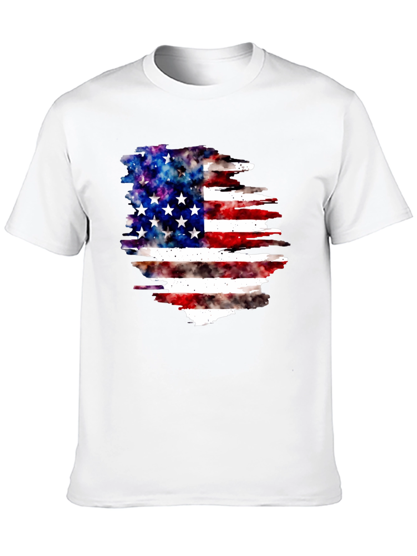 American Flag Galaxy T-Shirt Patriotic USA Tee