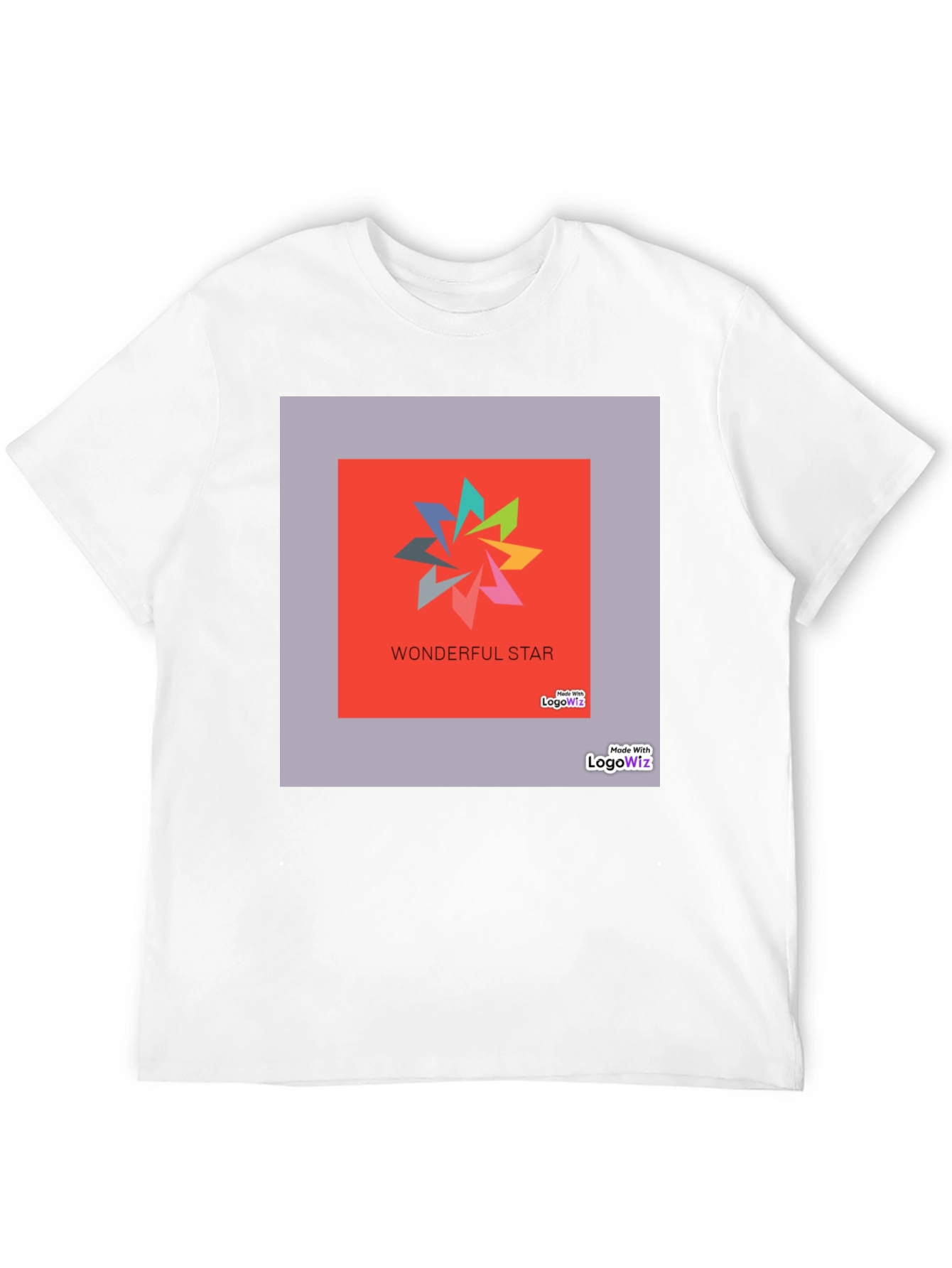 Wonderful Star Graphic Print Black T-Shirt