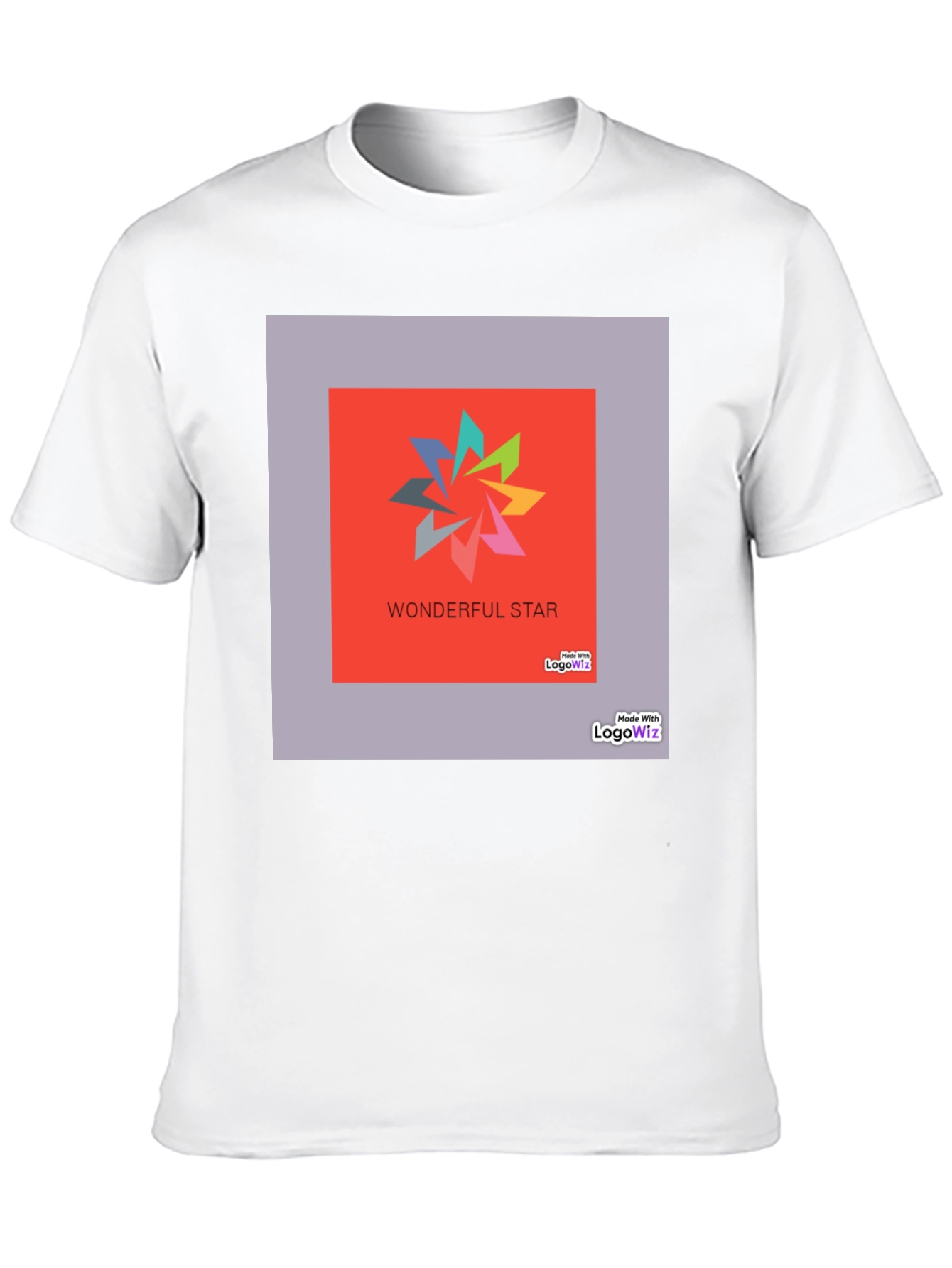 Wonderful Star Graphic Print Black T-Shirt