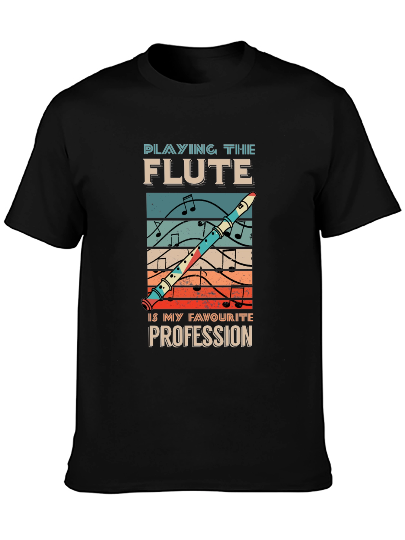 Flute Profession T-Shirt Music Lover Tee