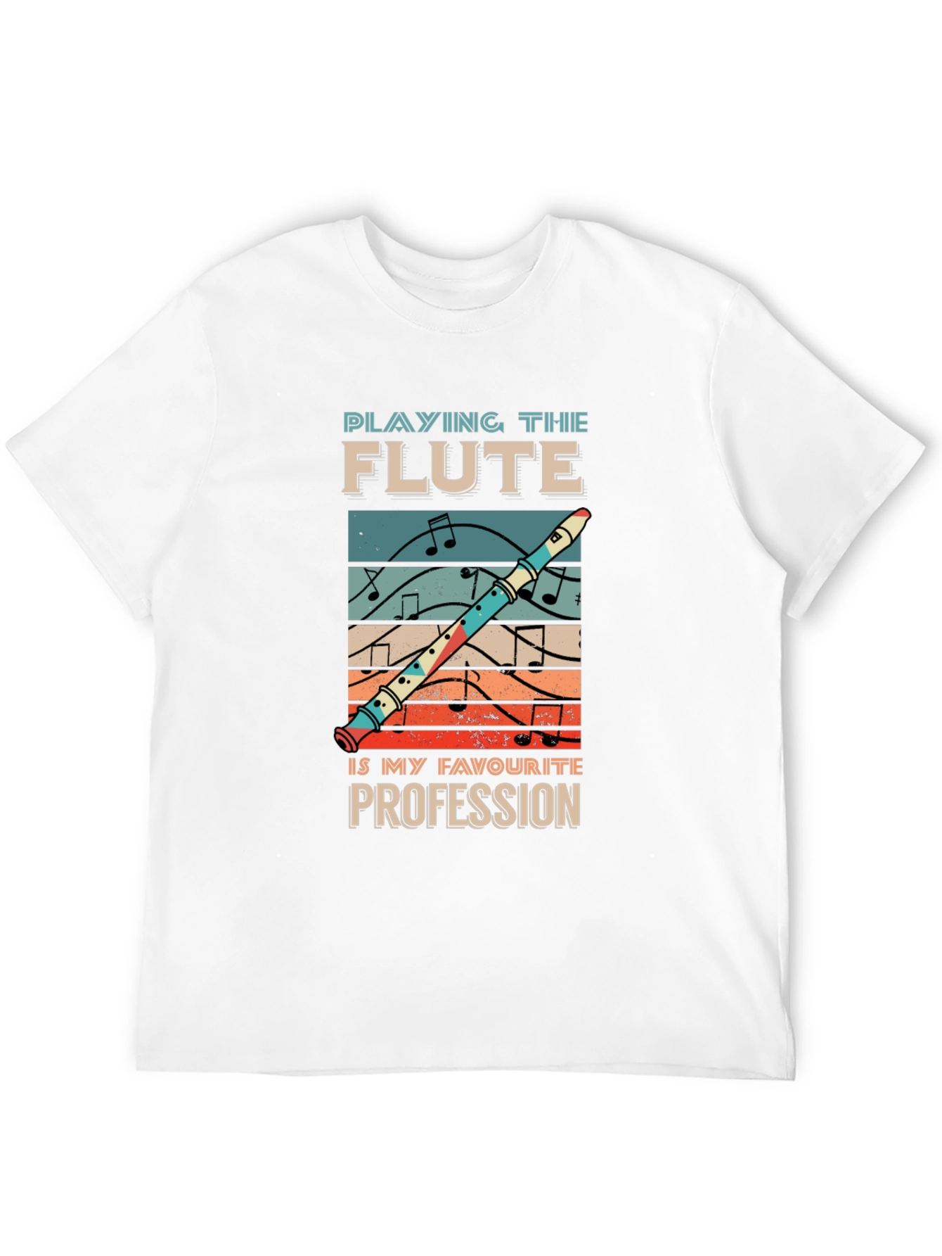 Flute Profession T-Shirt Music Lover Tee