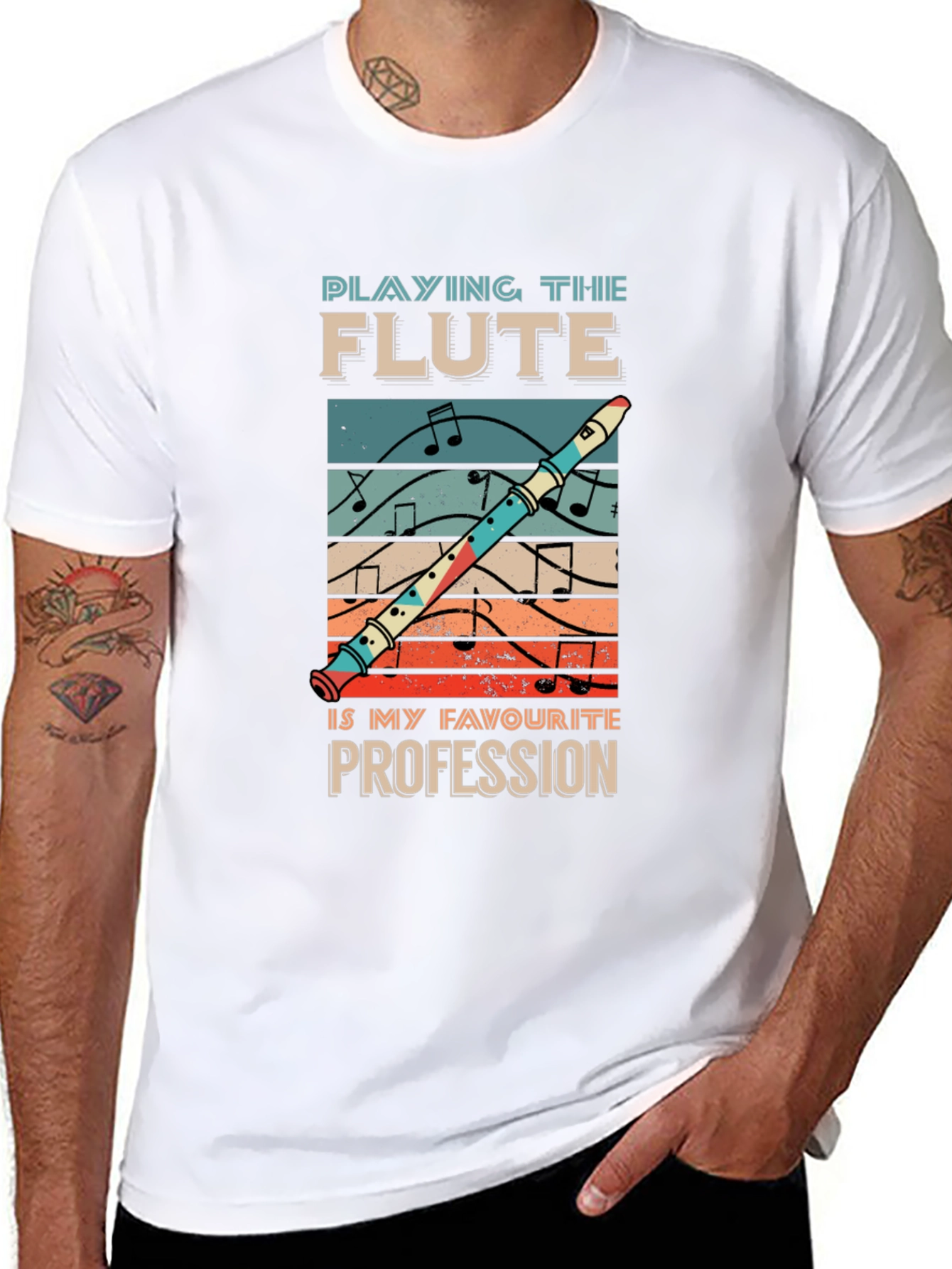 Flute Profession T-Shirt Music Lover Tee