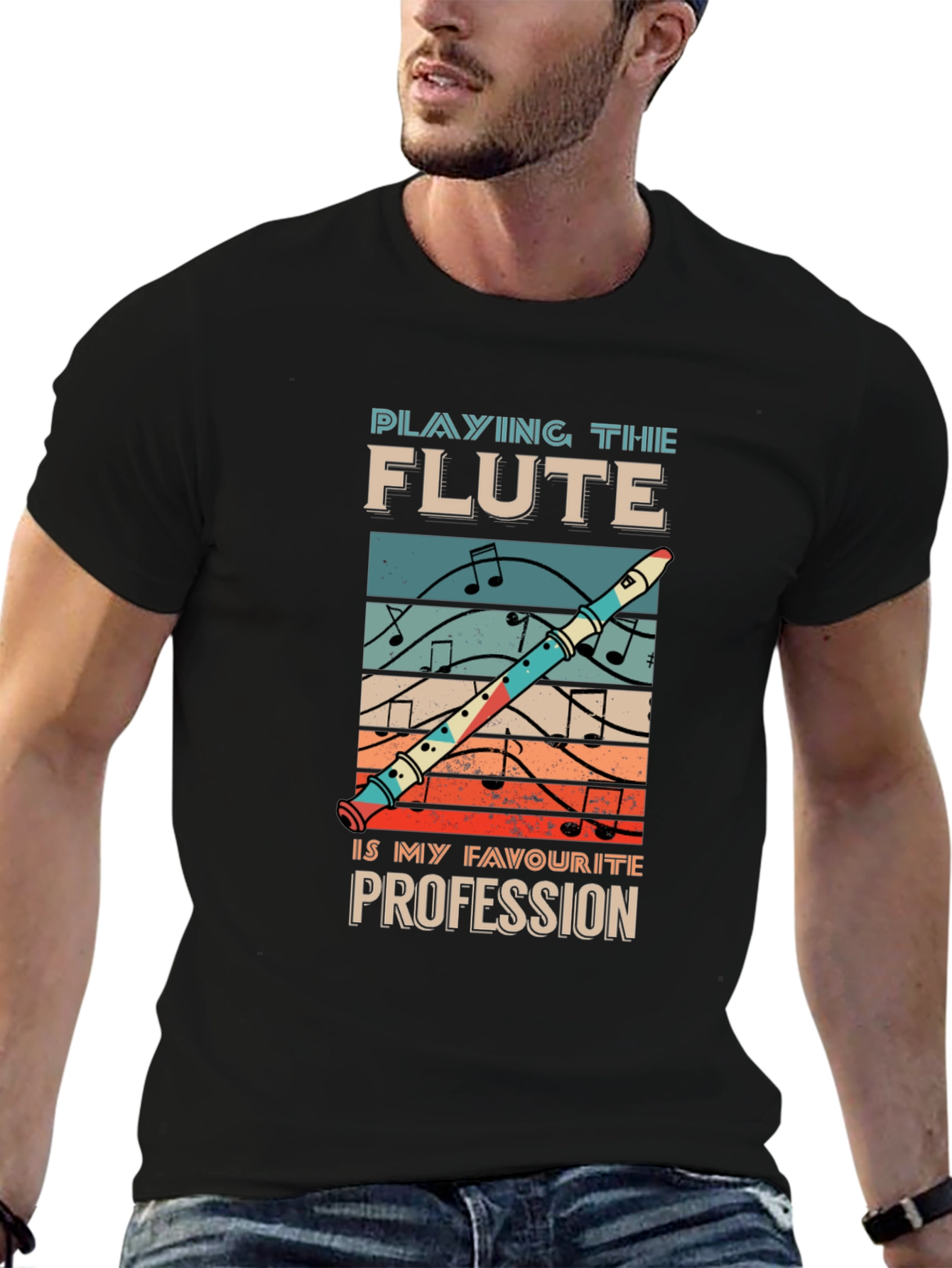 Flute Profession T-Shirt Music Lover Tee