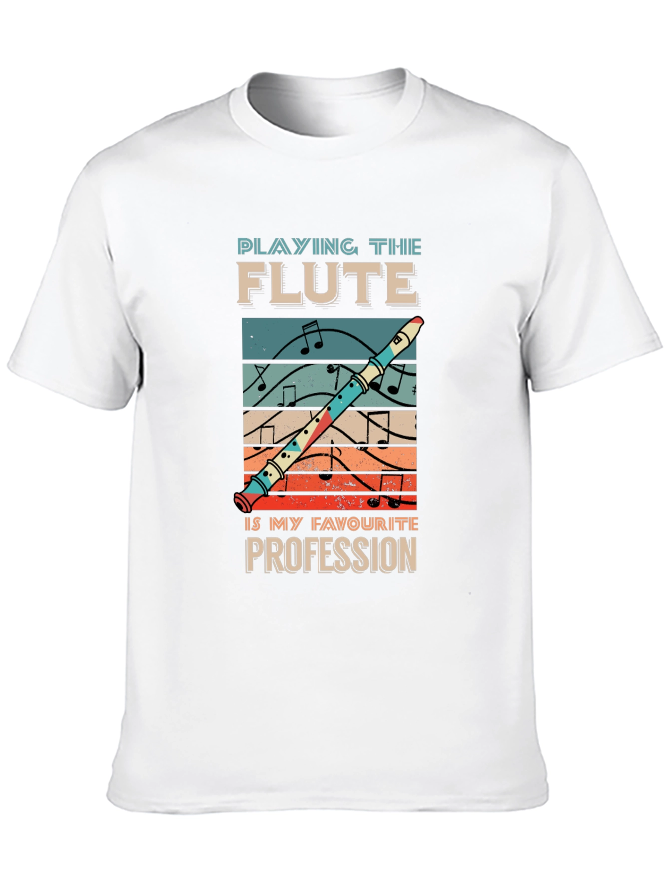 Flute Profession T-Shirt Music Lover Tee