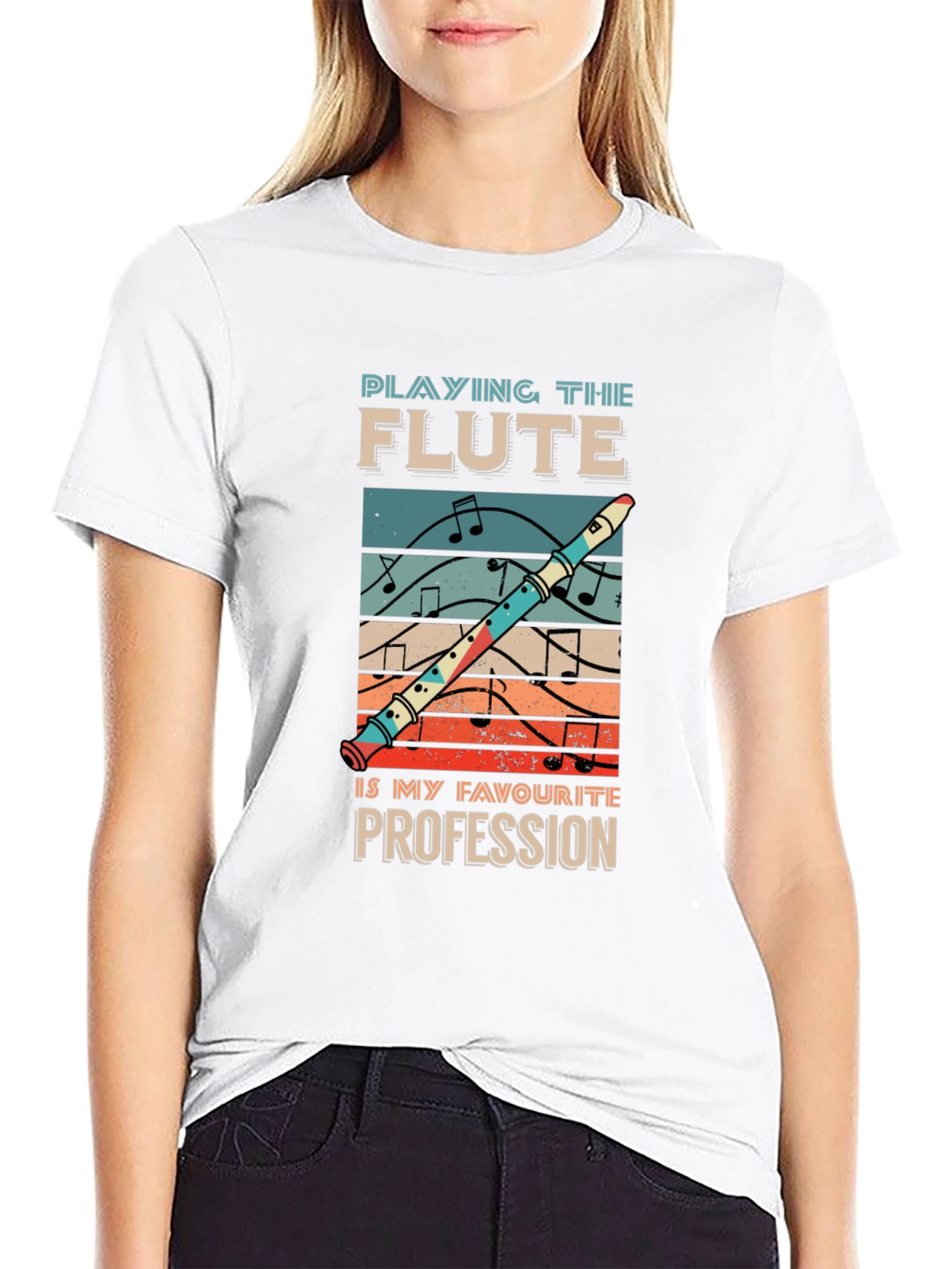 Flute Profession T-Shirt Music Lover Tee