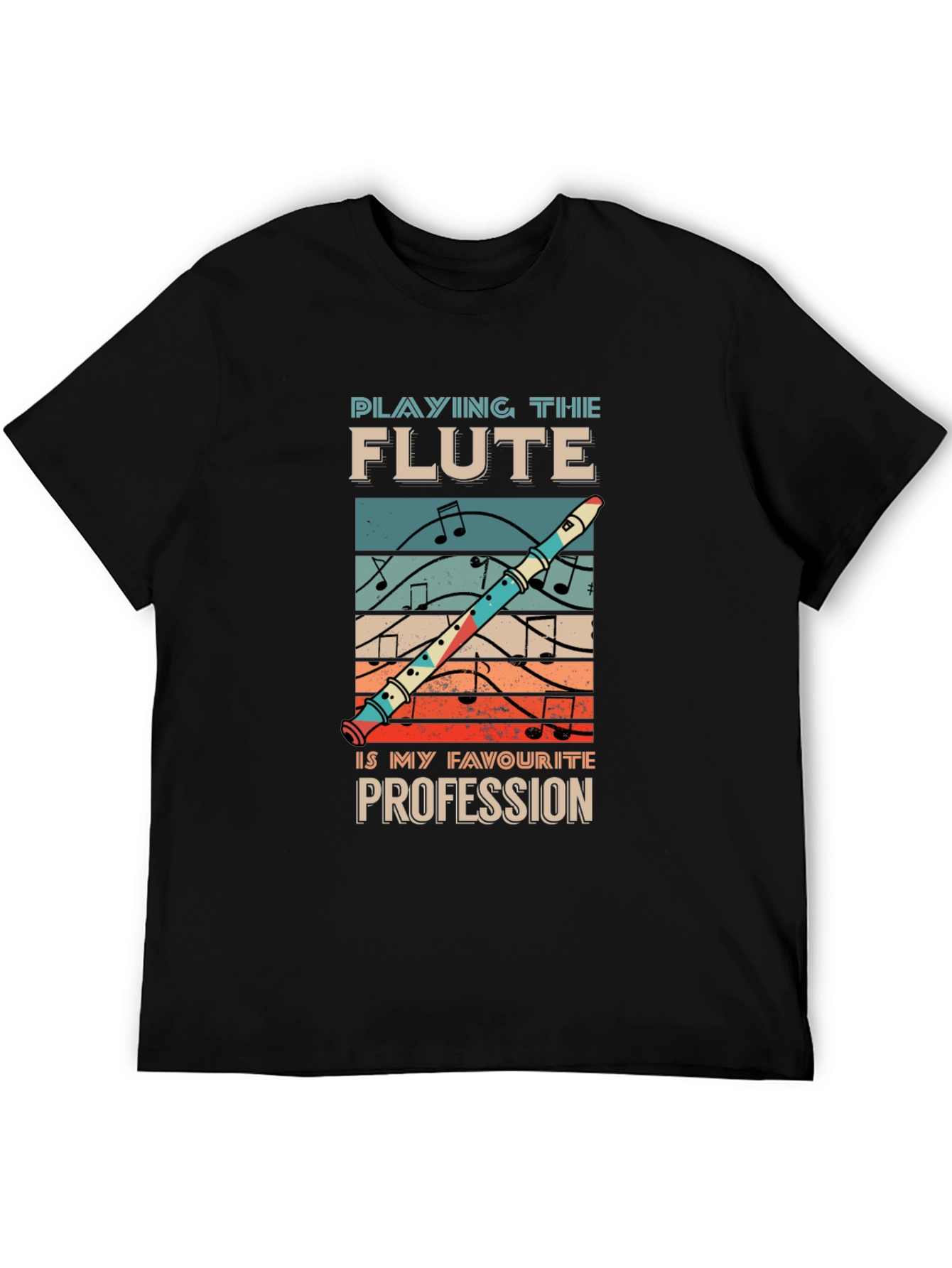 Flute Profession T-Shirt Music Lover Tee