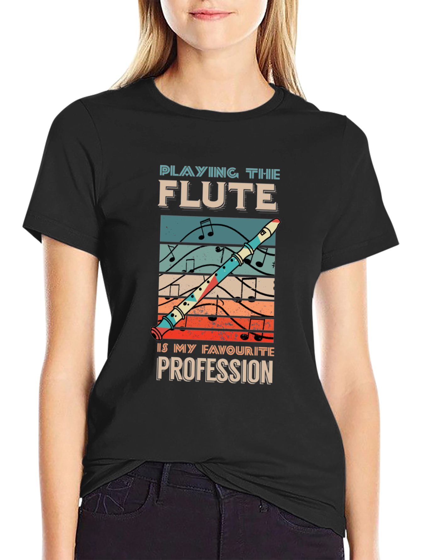 Flute Profession T-Shirt Music Lover Tee