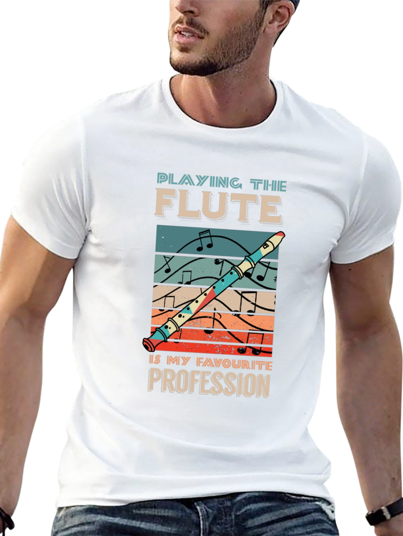 Flute Profession T-Shirt Music Lover Tee