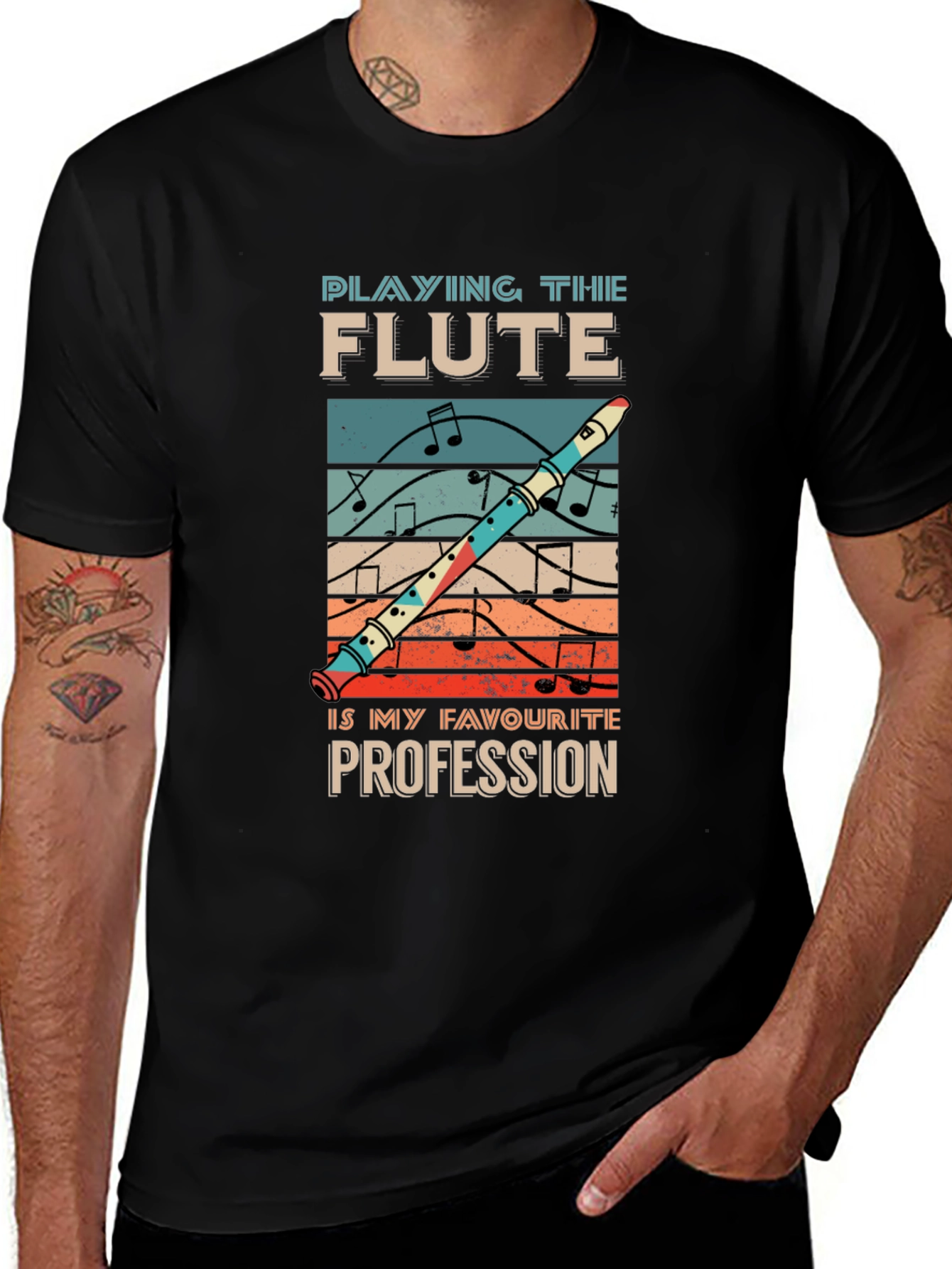 Flute Profession T-Shirt Music Lover Tee