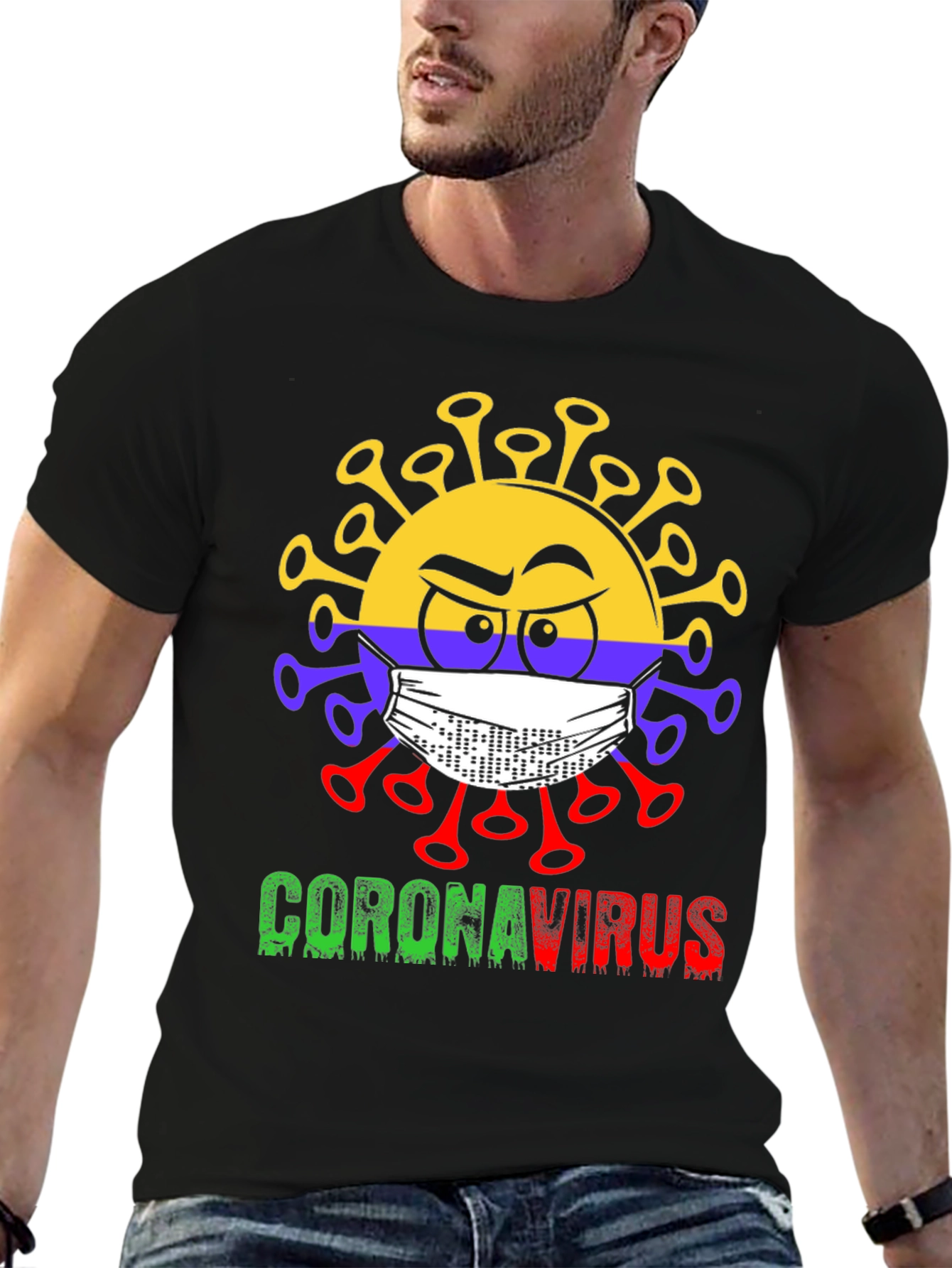 Coronavirus Graphic T-Shirt - Novelty Design