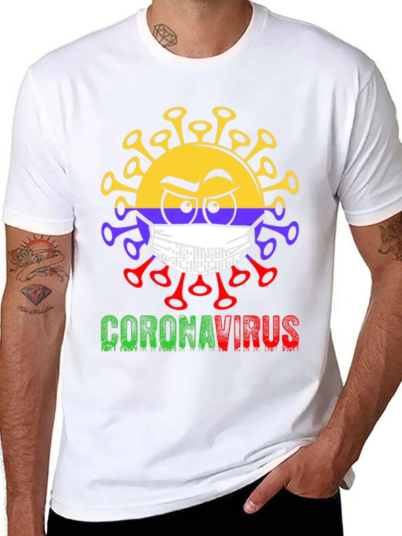 Coronavirus Graphic T-Shirt - Novelty Design