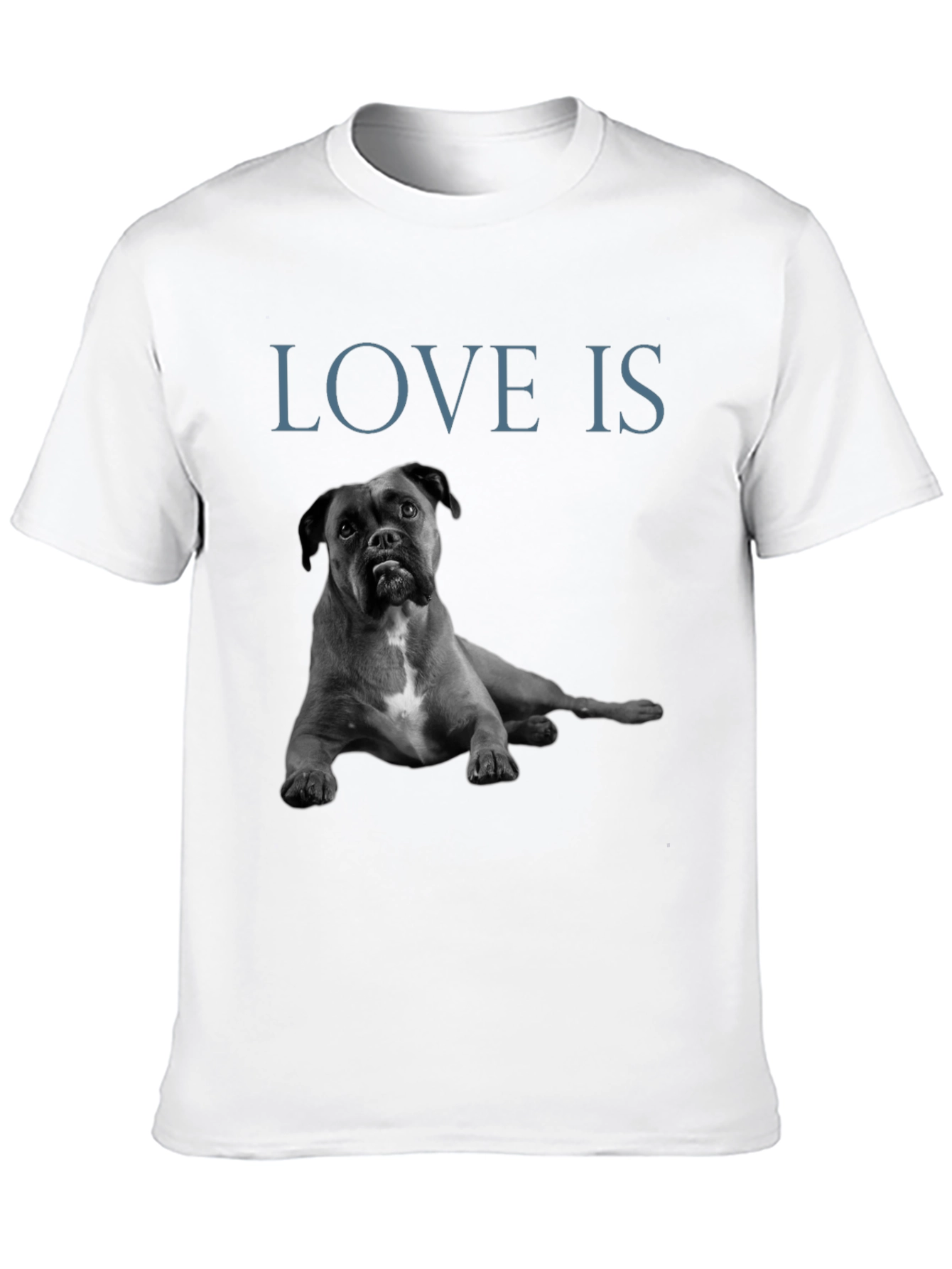 Love Is Boxer Dog Graphic T-Shirt