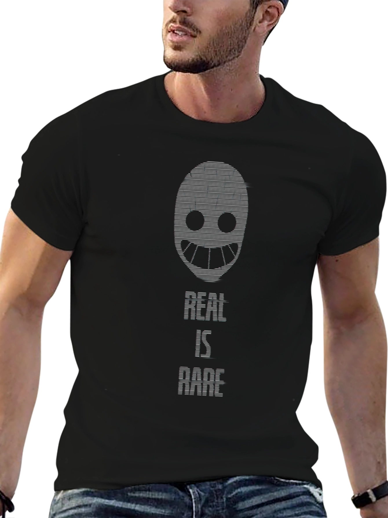 Real Is Rare Graphic Tee - Black
