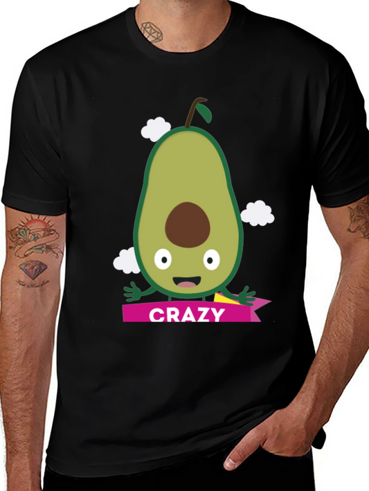 Crazy Avocado Graphic Tee - Unique T-Shirt Design