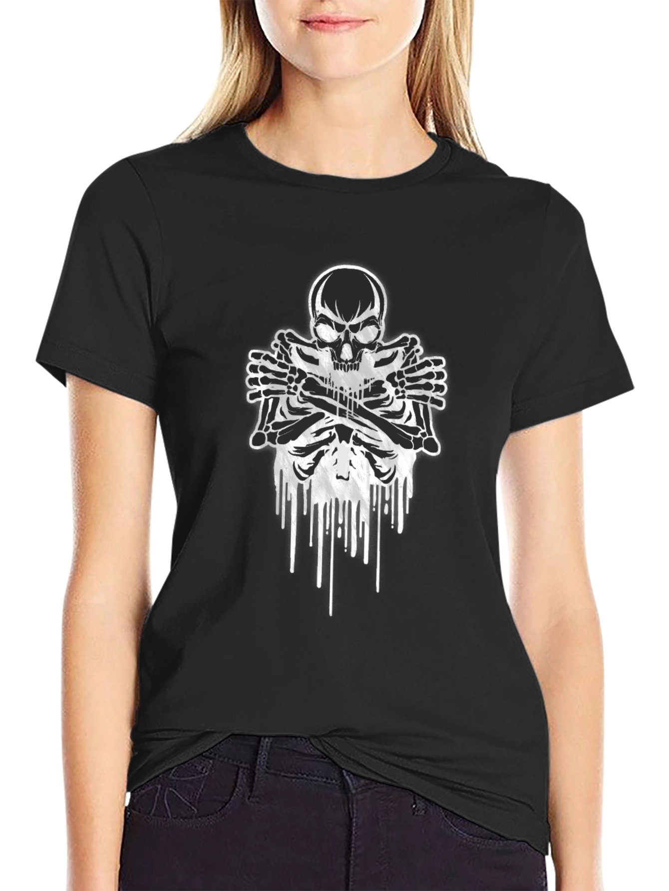 Skull & Bones Graphic Tee - Rocker Style