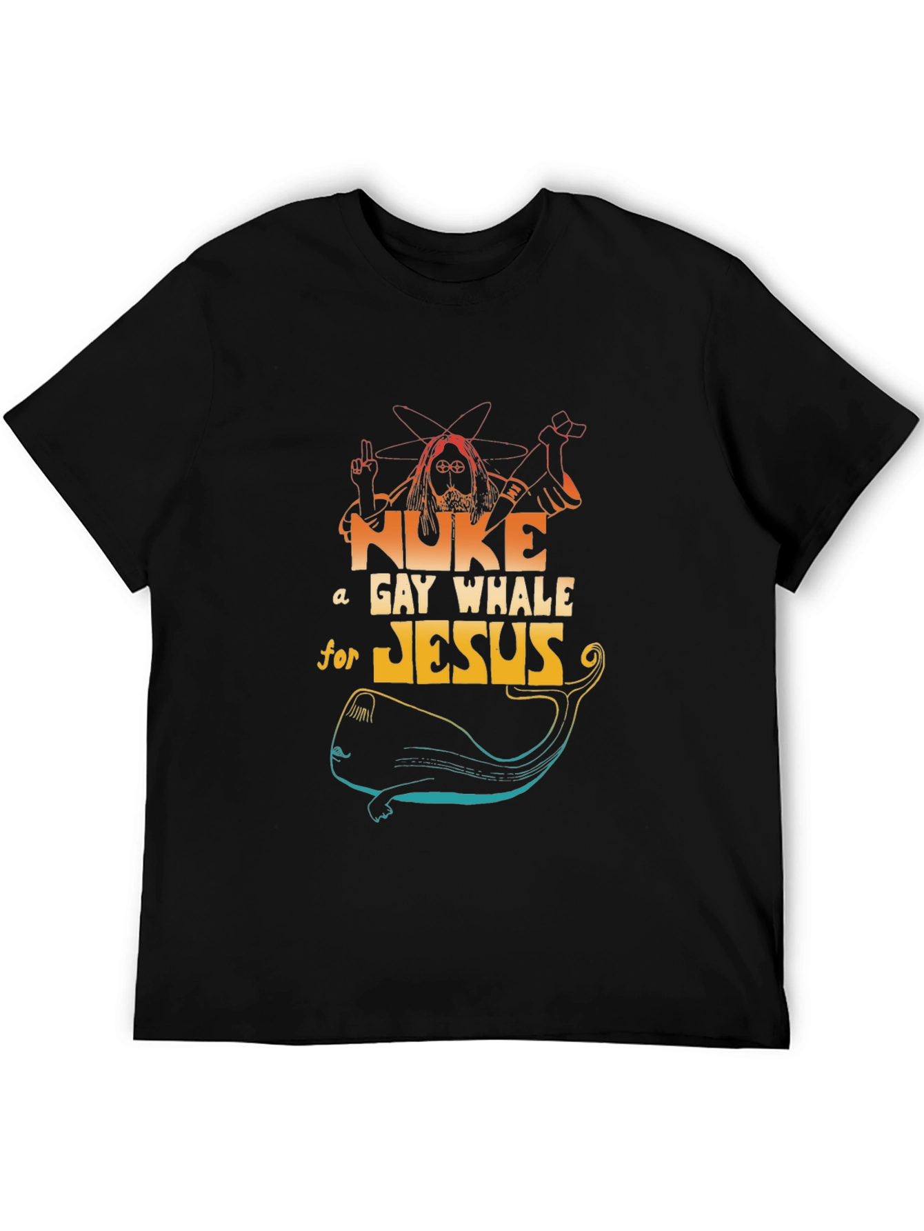 Nuke a Gay Whale for Jesus Graphic T-Shirt
