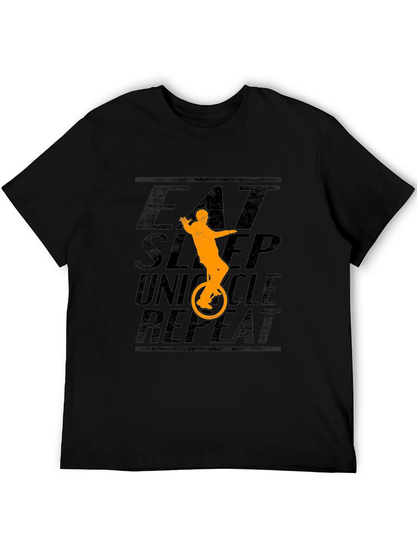 Eat Sleep Unicycle Repeat Graphic Tee