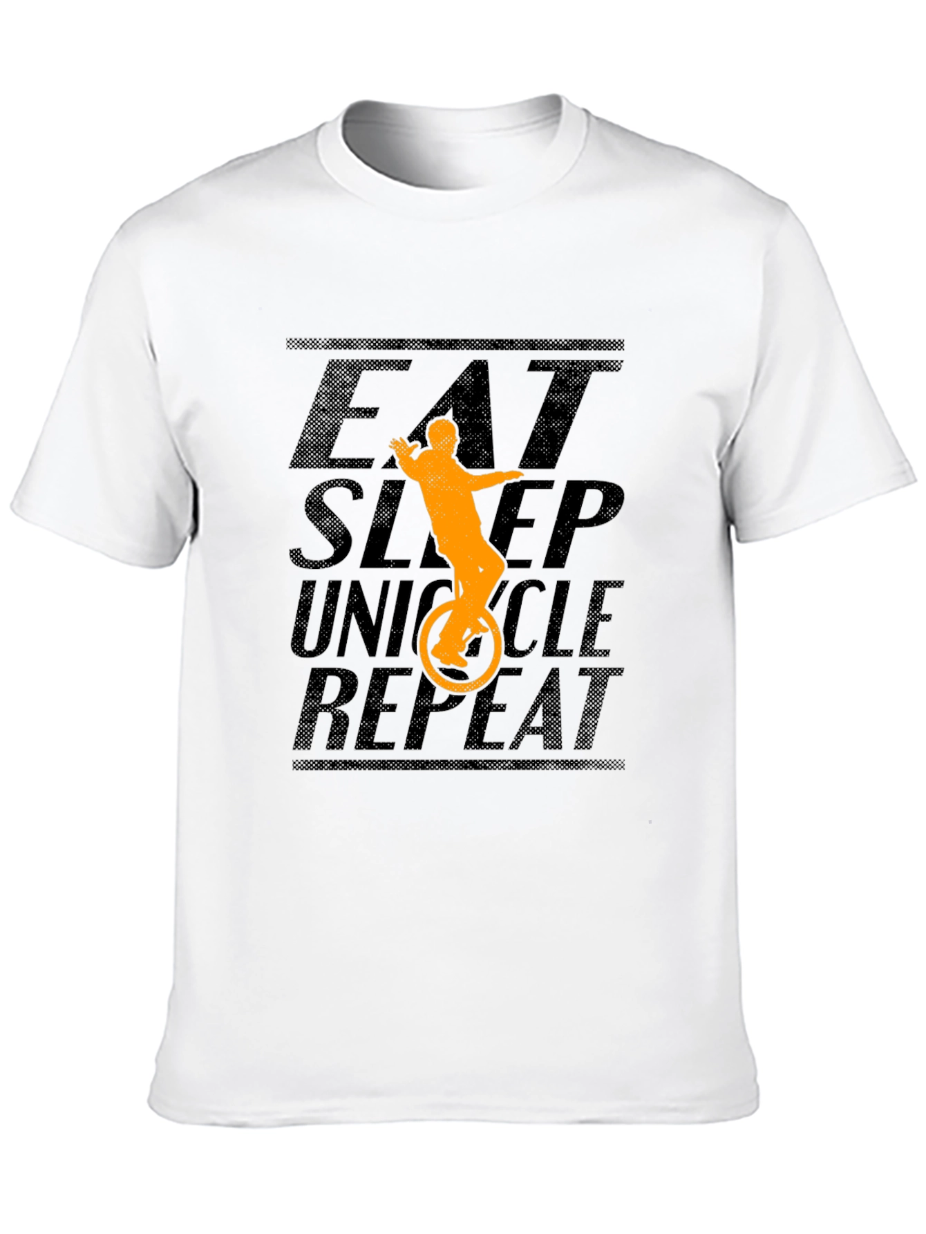 Eat Sleep Unicycle Repeat Graphic Tee