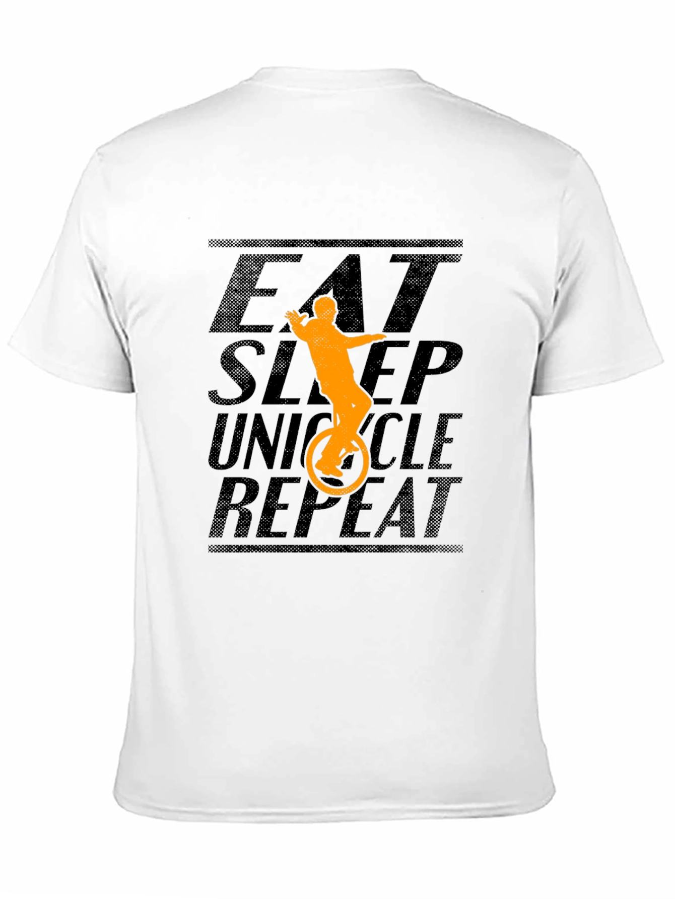Eat Sleep Unicycle Repeat Graphic Tee