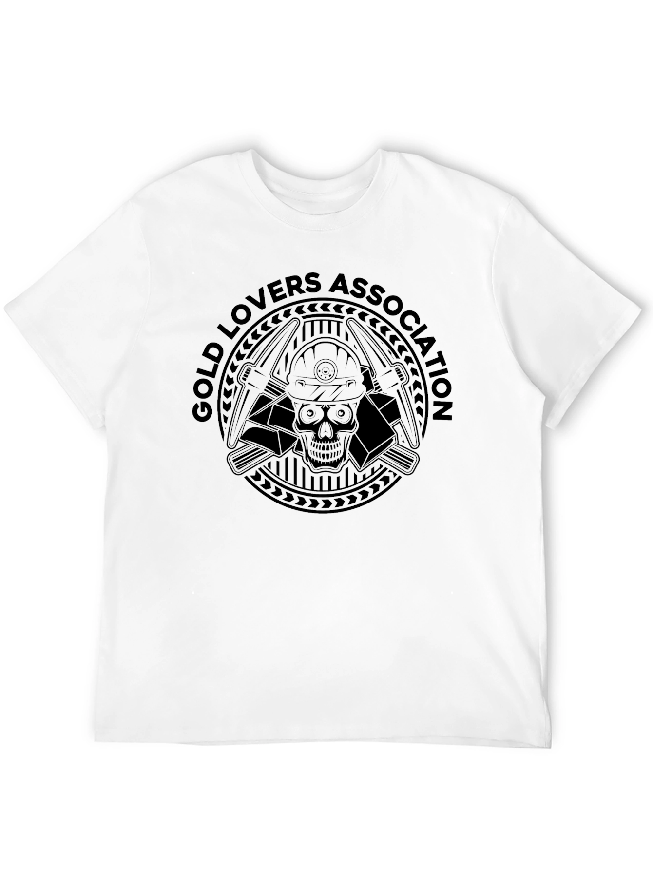 Gold Lovers Association Black Graphic T-Shirt