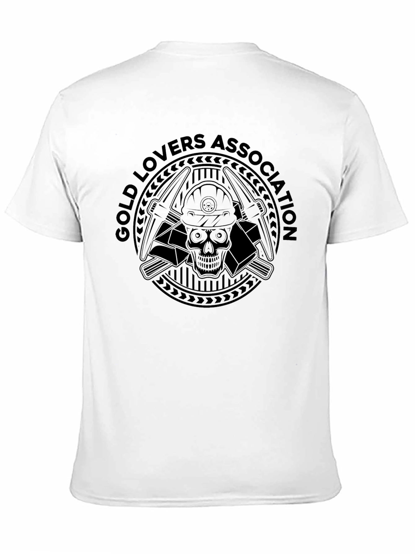 Gold Lovers Association Black Graphic T-Shirt