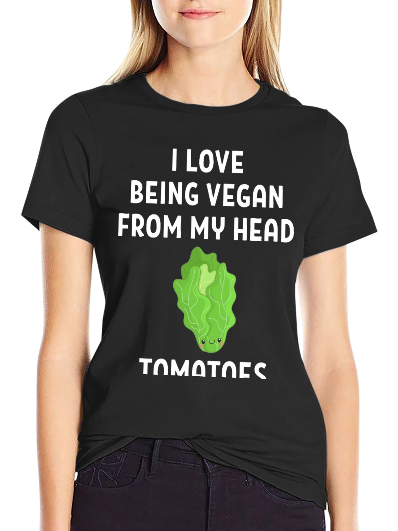 I Love Being Vegan Lettuce Tomato T-Shirt