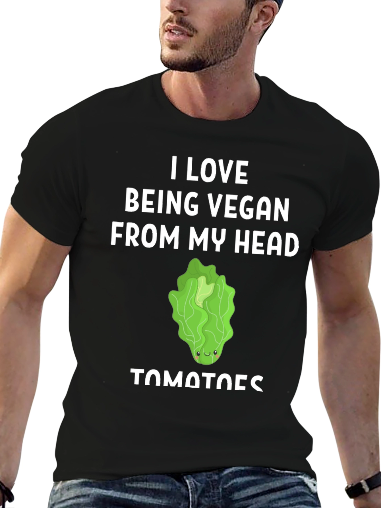 I Love Being Vegan Lettuce Tomato T-Shirt
