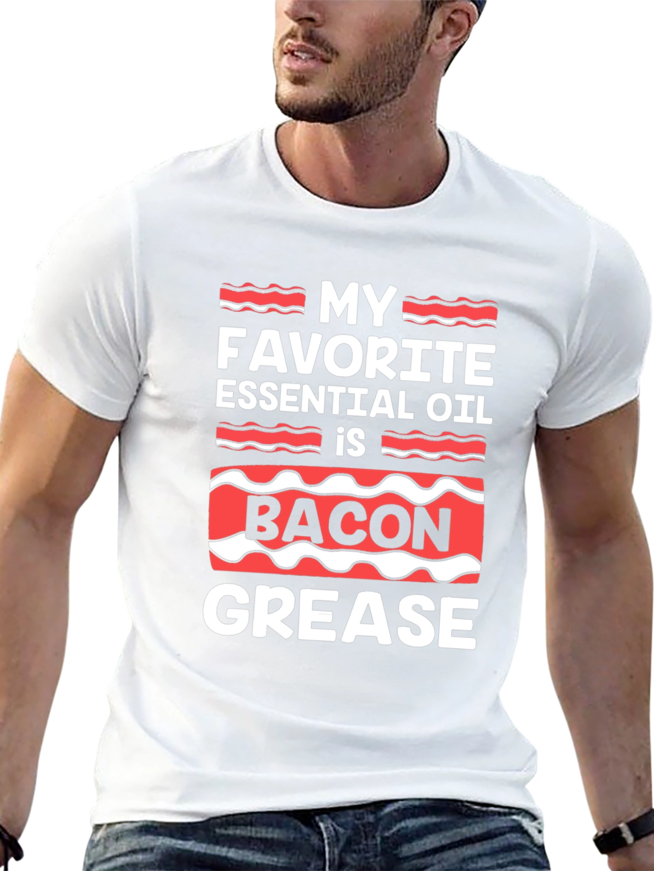 Bacon Grease Essential Oil Graphic T-Shirt