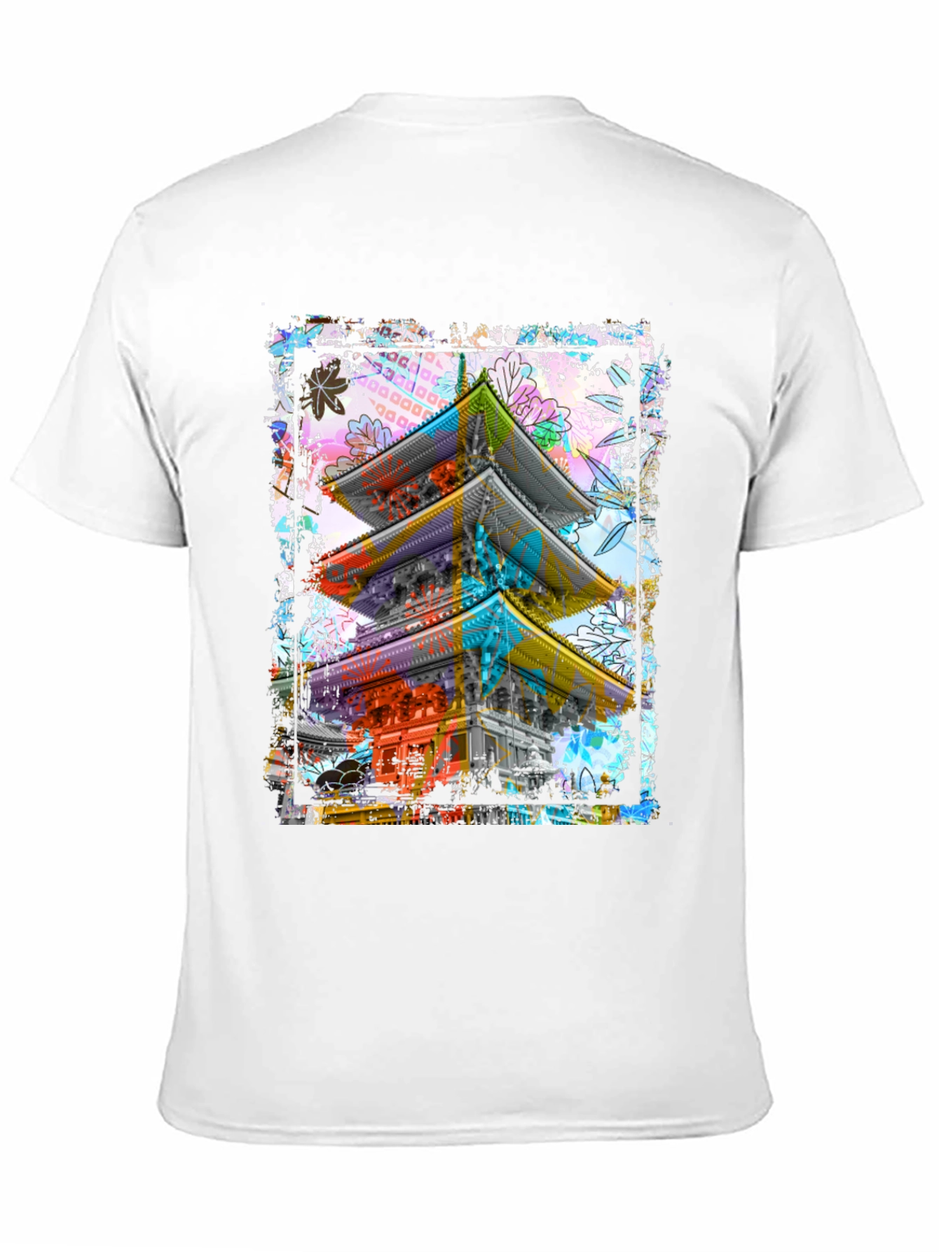 Urban Art Japanese Temple Graphic T-Shirt