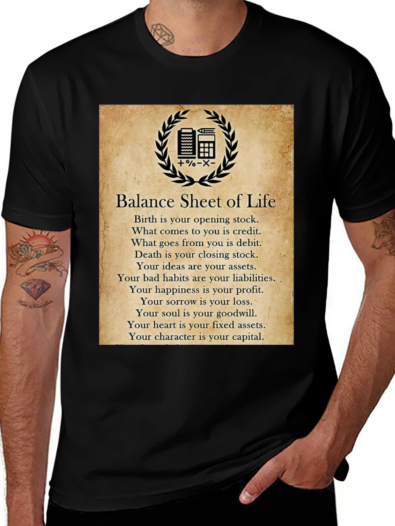Balance Sheet of Life T-Shirt