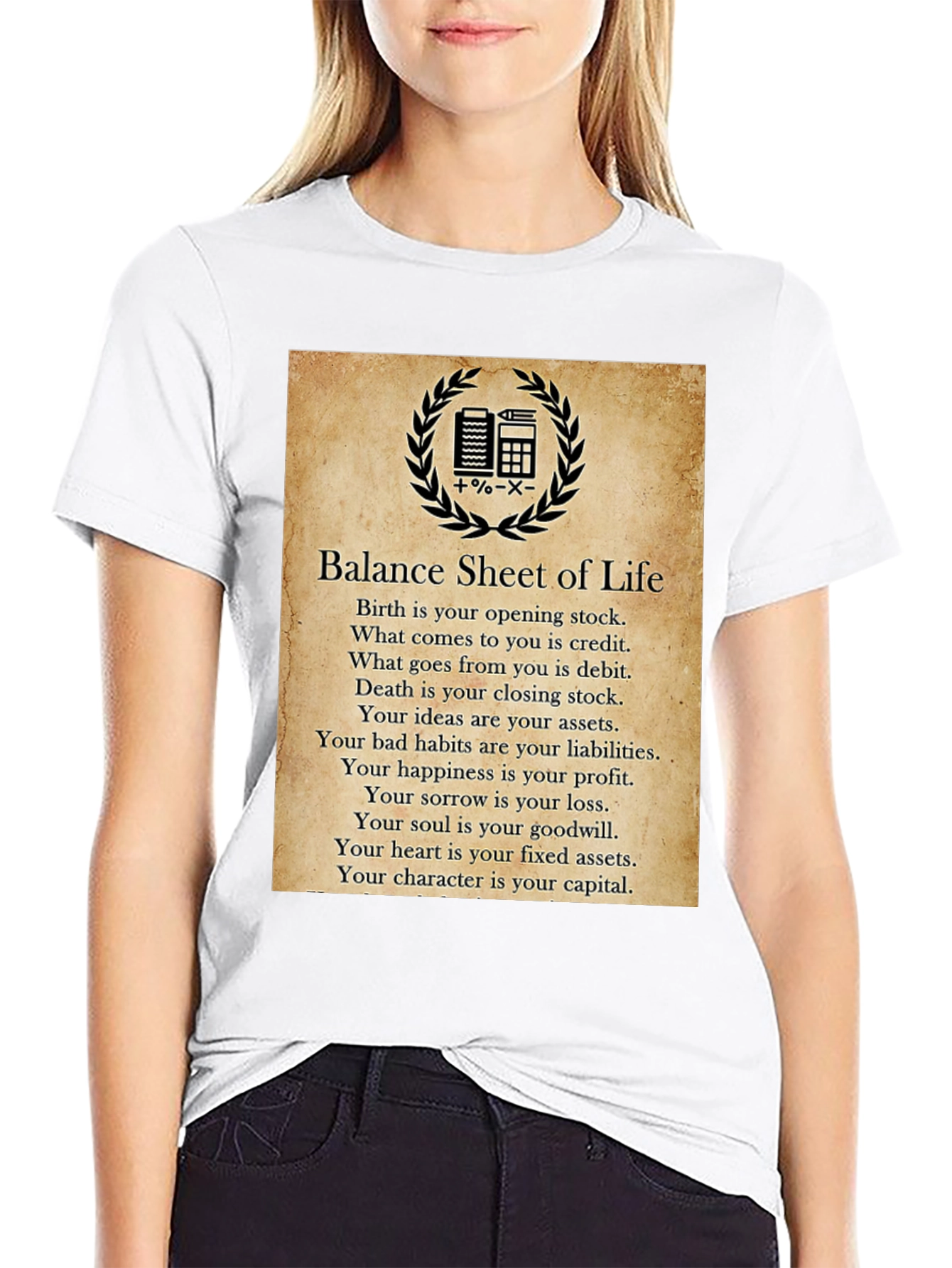 Balance Sheet of Life T-Shirt