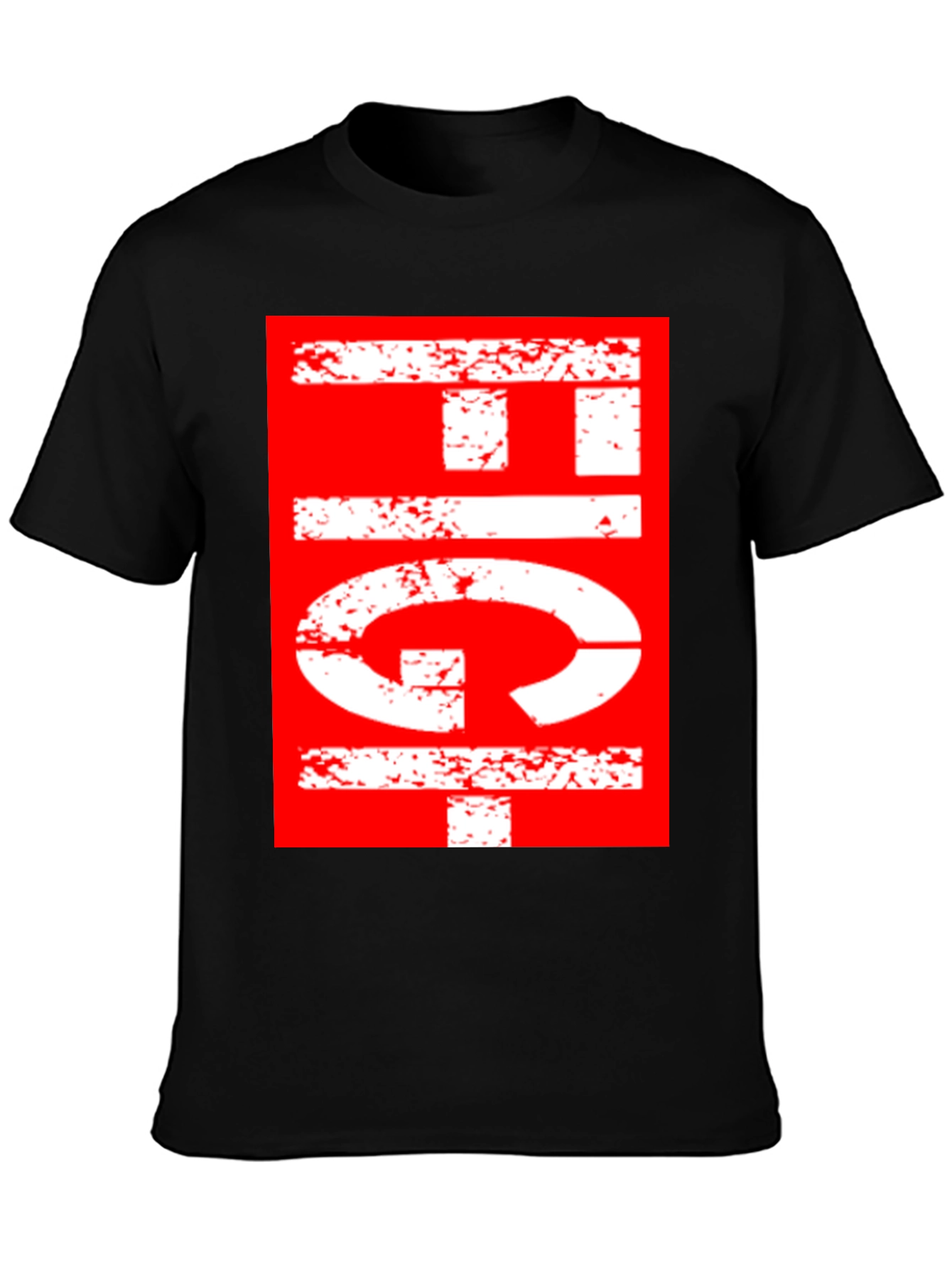Retro Graphic Print T-Shirt - Black