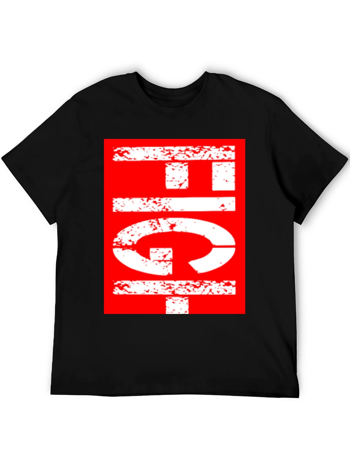 Retro Graphic Print T-Shirt - Black