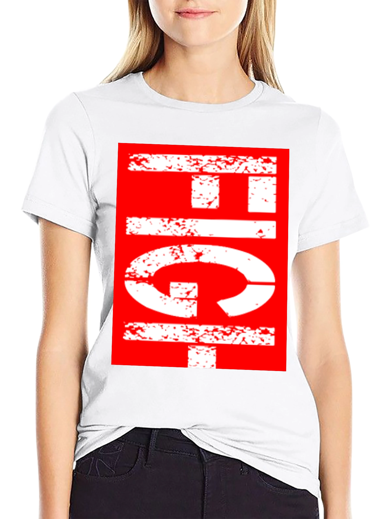 Retro Graphic Print T-Shirt - Black