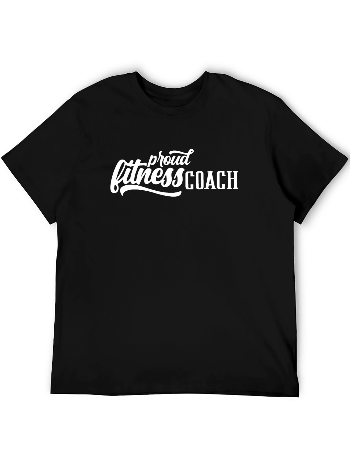 Proud Fitness Coach Black T-Shirt